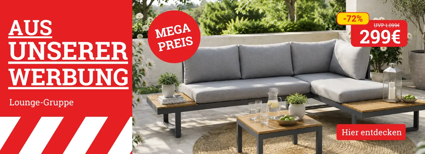 MEGA PREIS! Loungegruppe - jetzt richtig sparen>