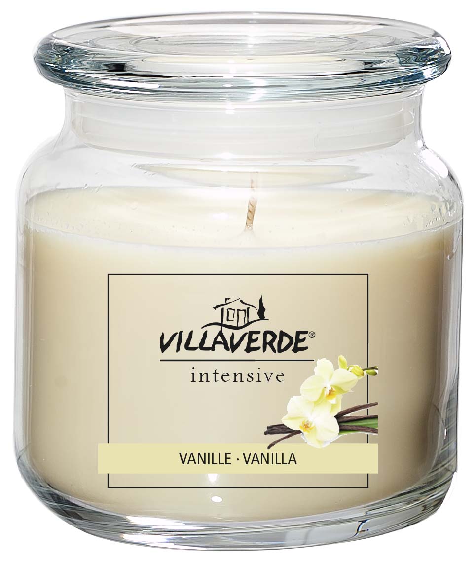 Duftkerze im Glas Vanille