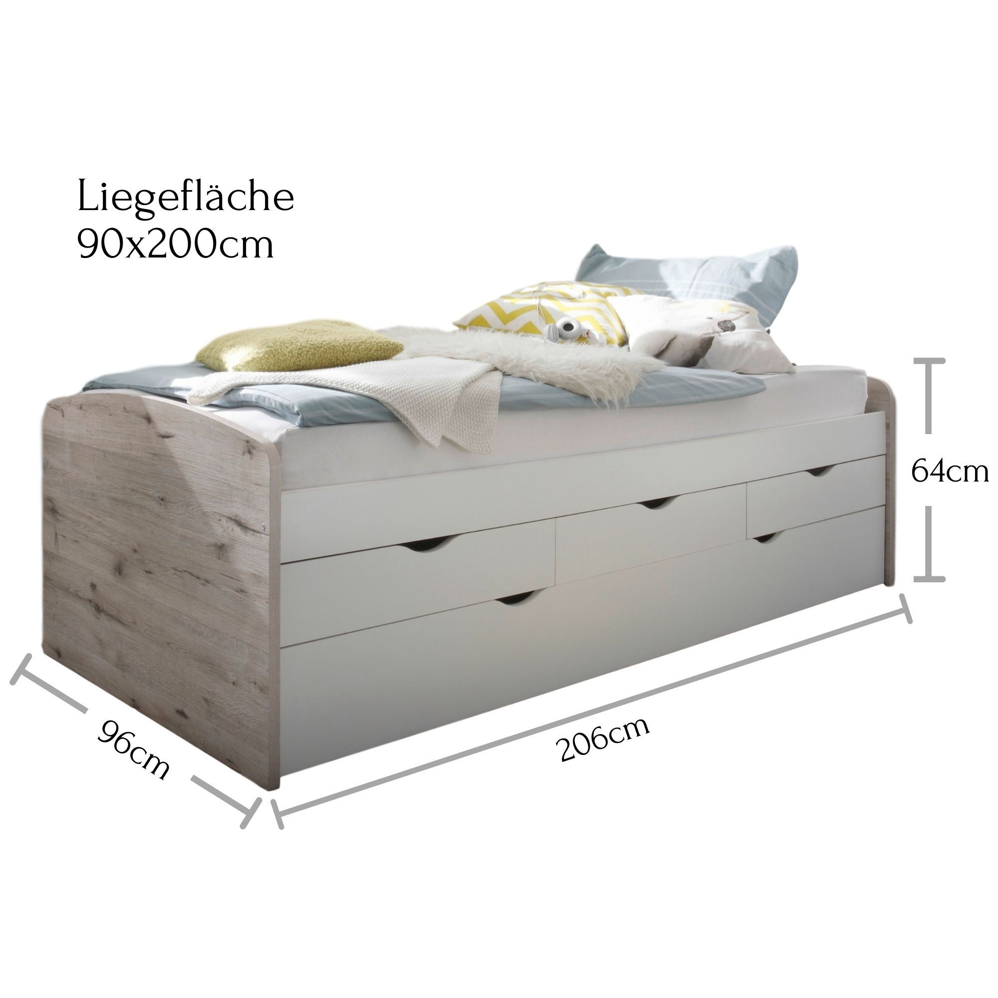 KOJENBETT 90 x 200 cm NESSI