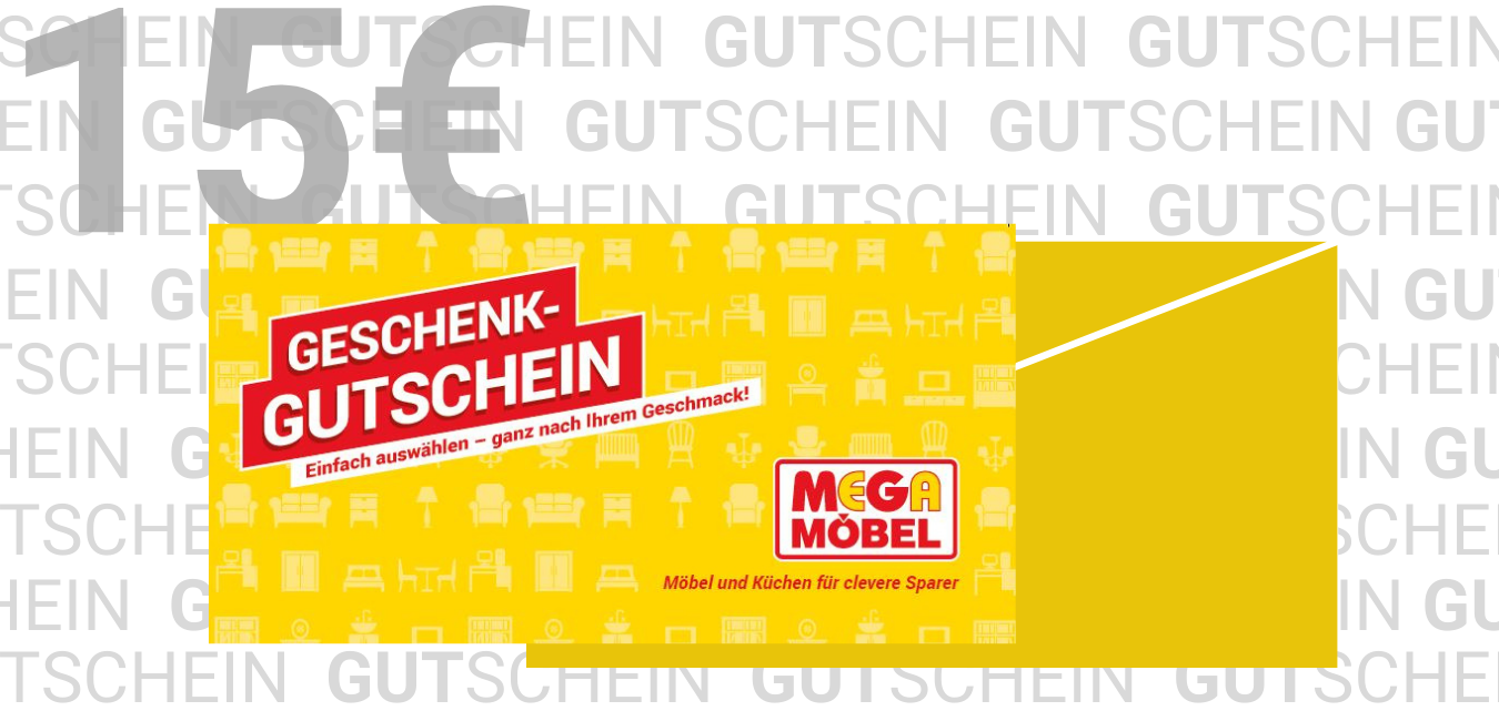 Mega Möbel SB Geschenk-Gutscheine lieferkostenfrei online bestellen