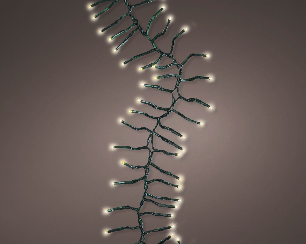 LED Cluster-Lichterkette 9m warmweiß CHRISTMAS LIGHTS