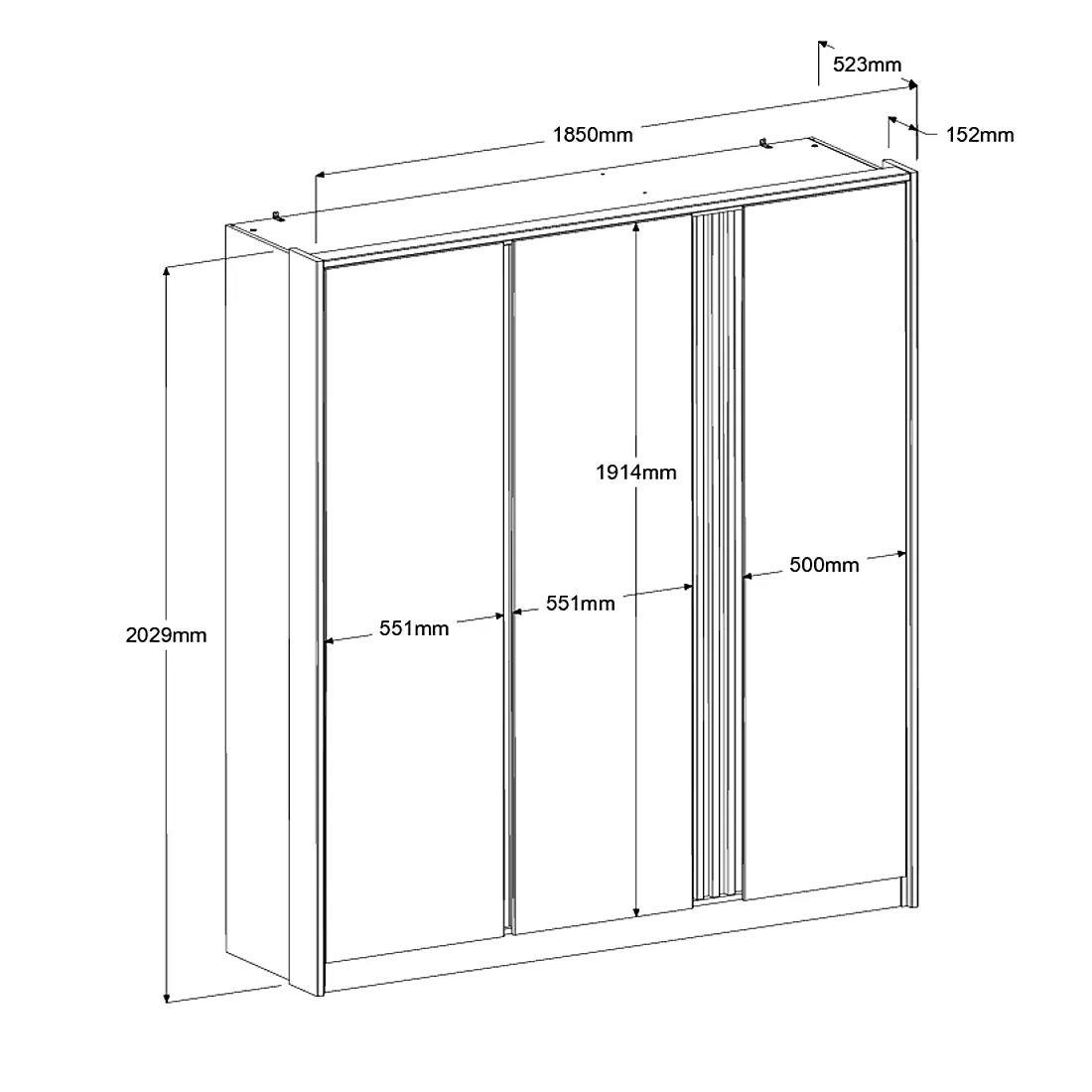 Kleiderschrank ESCALE 1