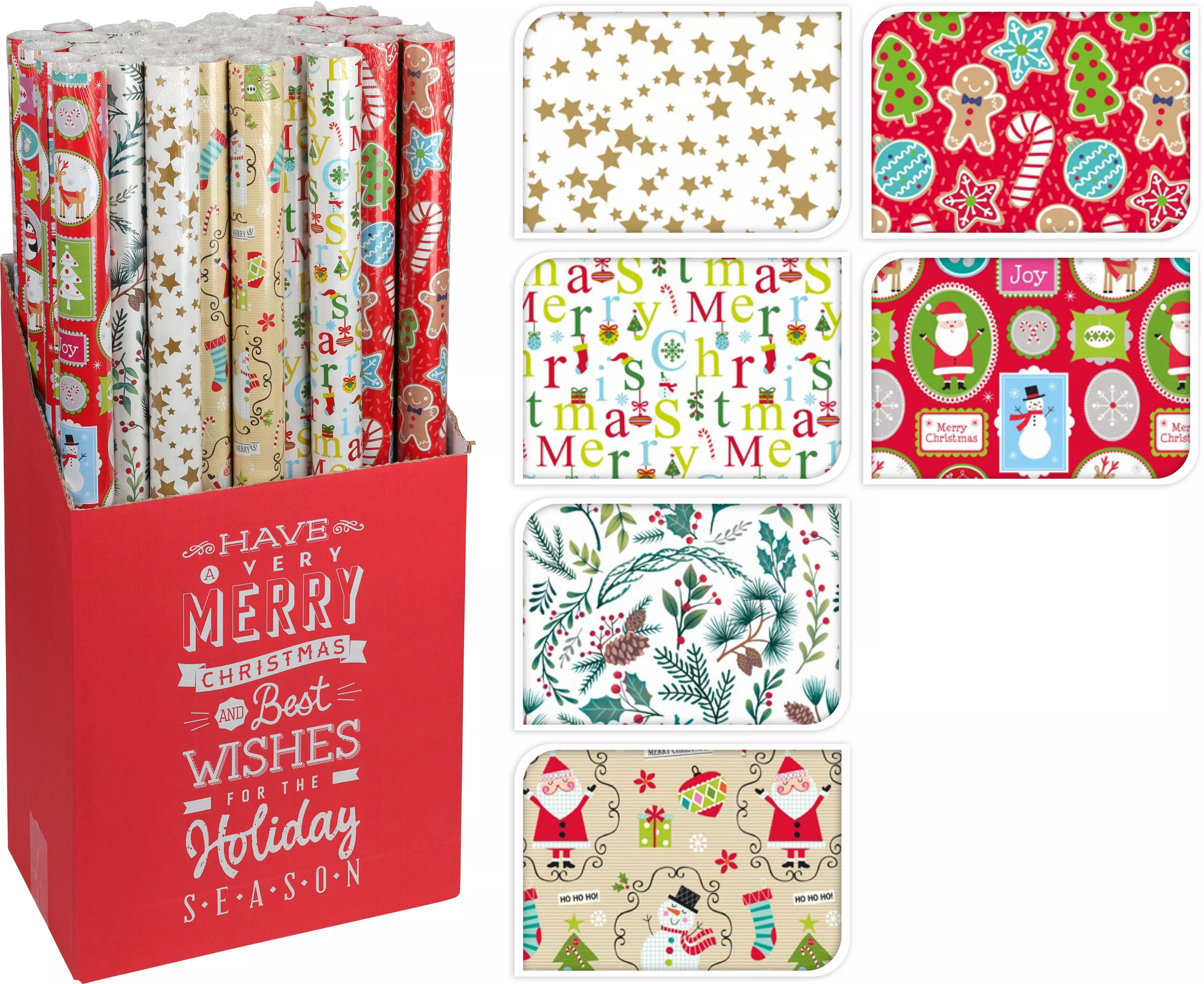 Geschenkpapierrolle CHRISTMAS