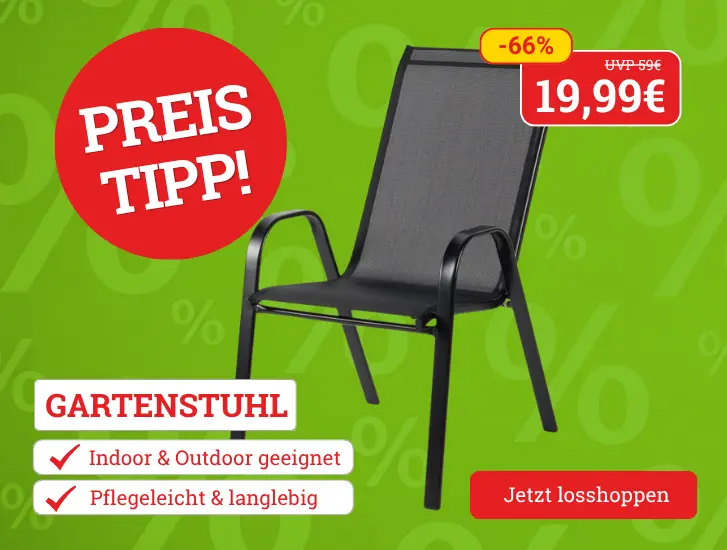 MEGA Preis! Gartenstuhl NADJA. Hier entdecken