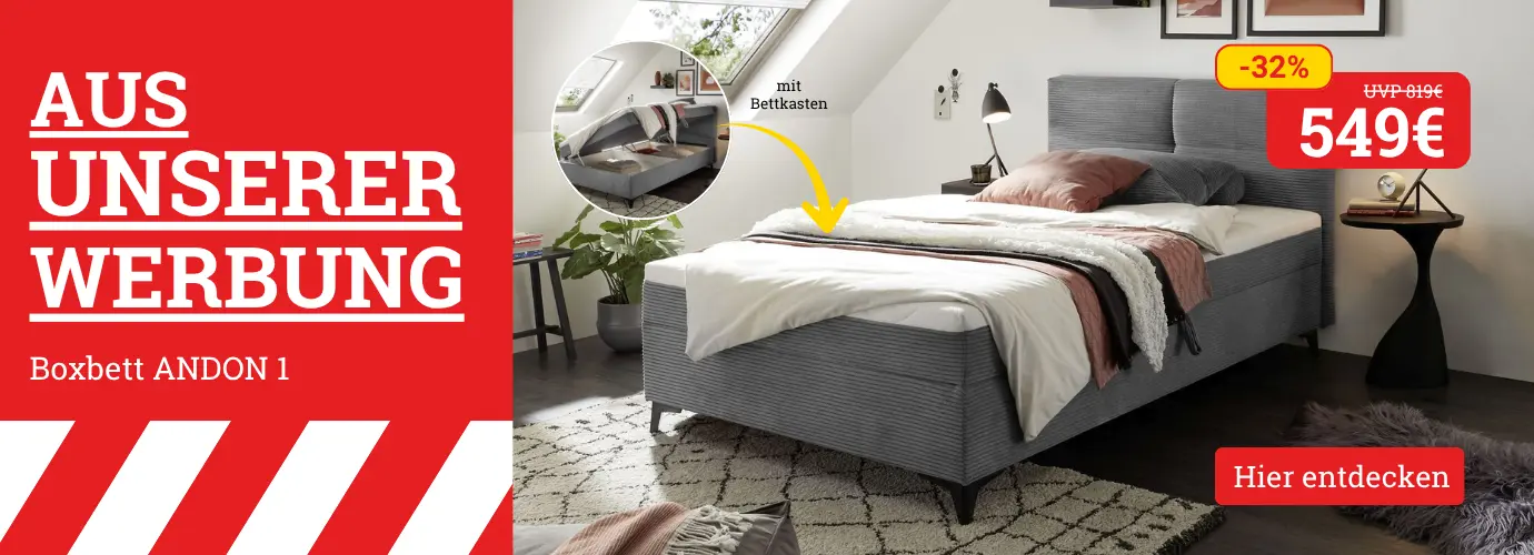 Aus unserer Werbung! Boxbett ANDON 1