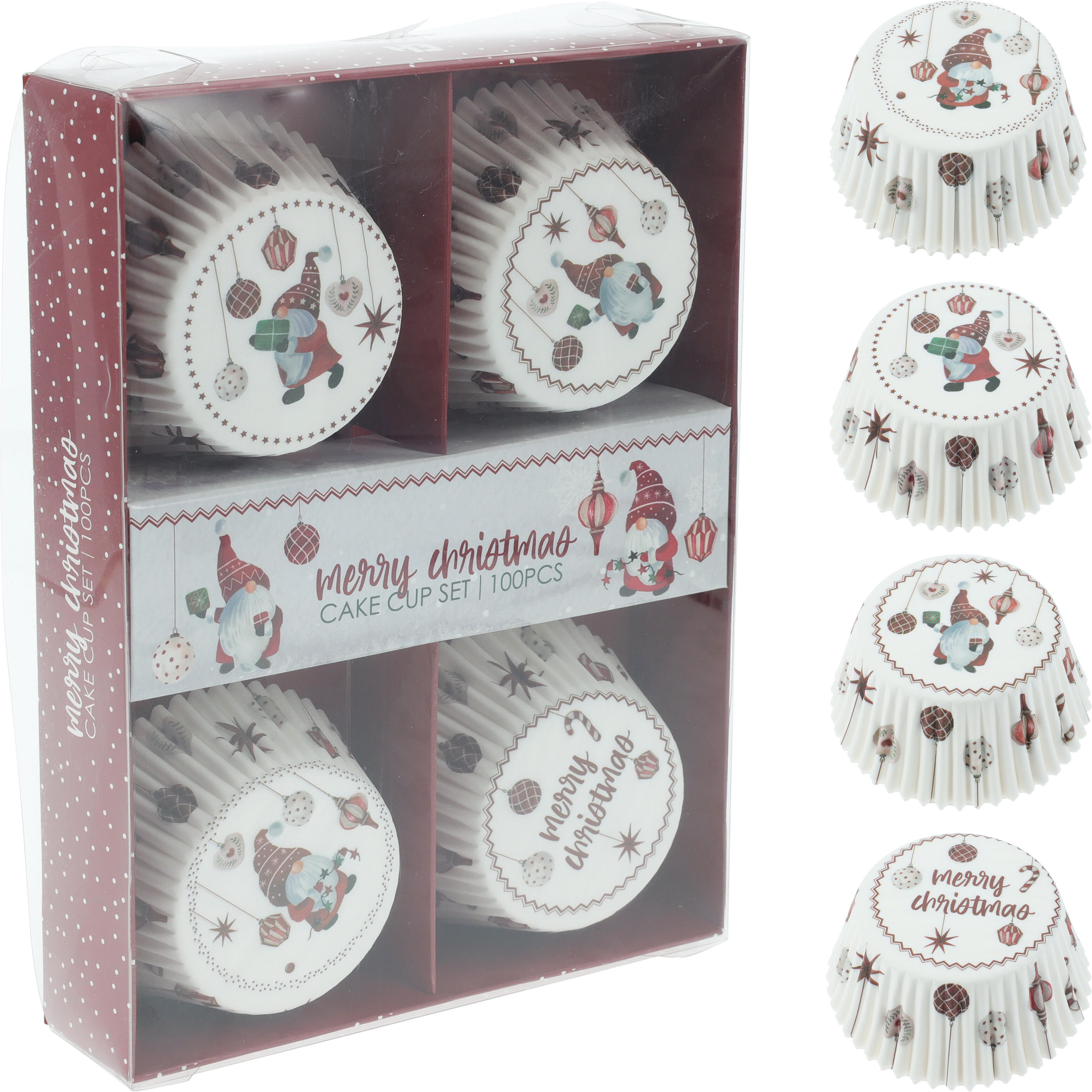 Muffinförmchen Wichtel 100Stk. CHRISTMAS Muffinförmchen Wichtel 100Stk. CHRISTMAS