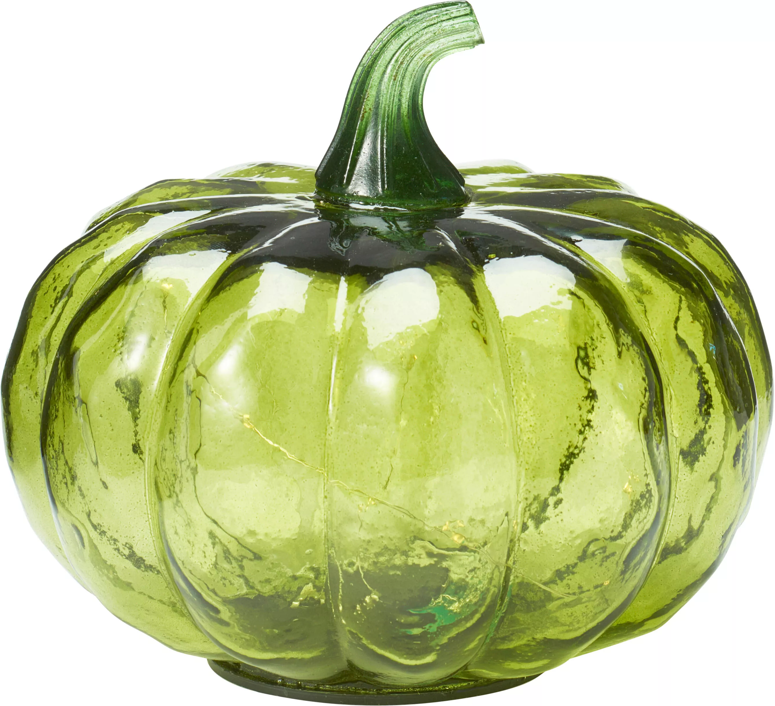 Kürbis Glas mit LED HERBST