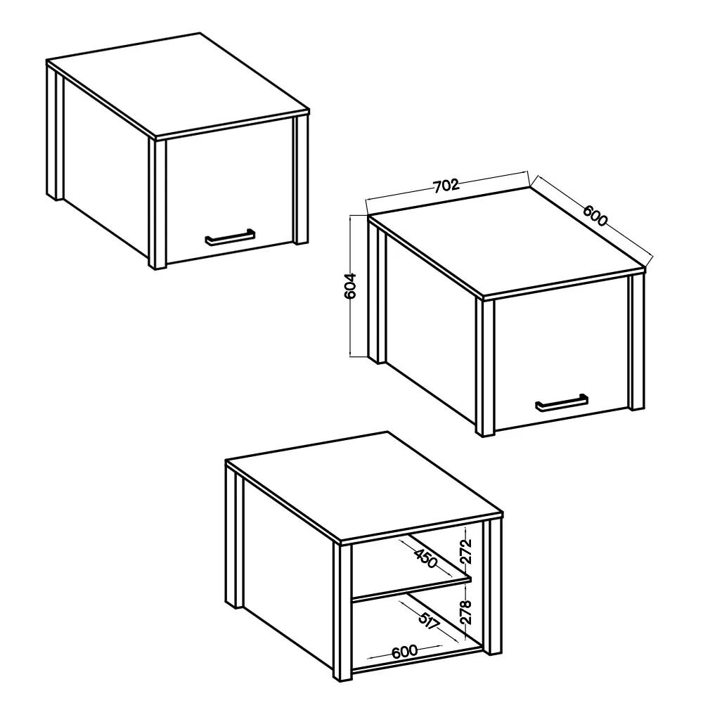 Schrankaufsatz für Geräteschrank SICILIA