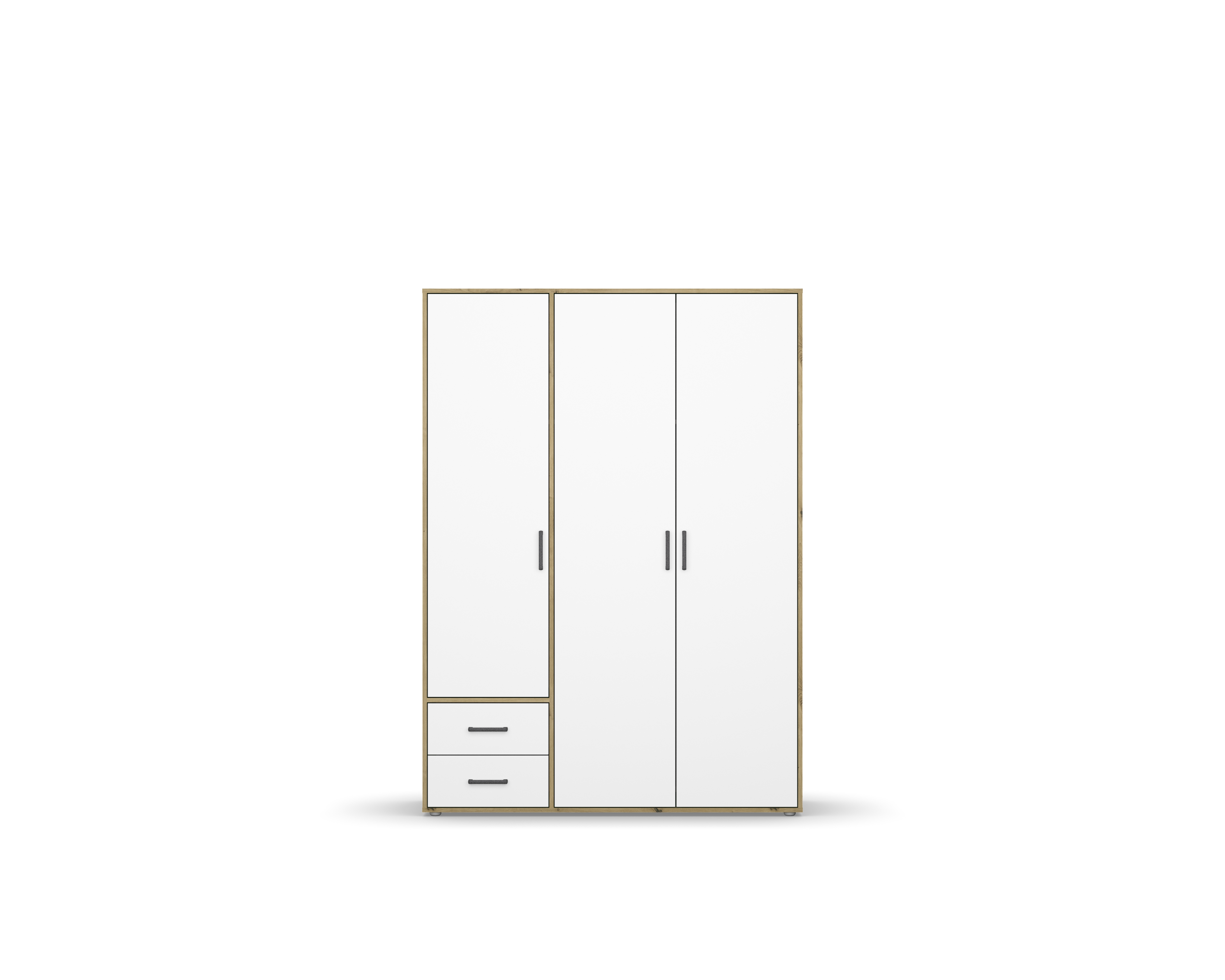 Kleiderschrank VOYAGER | Eiche Artisan-Alpinweiß | 522841-4