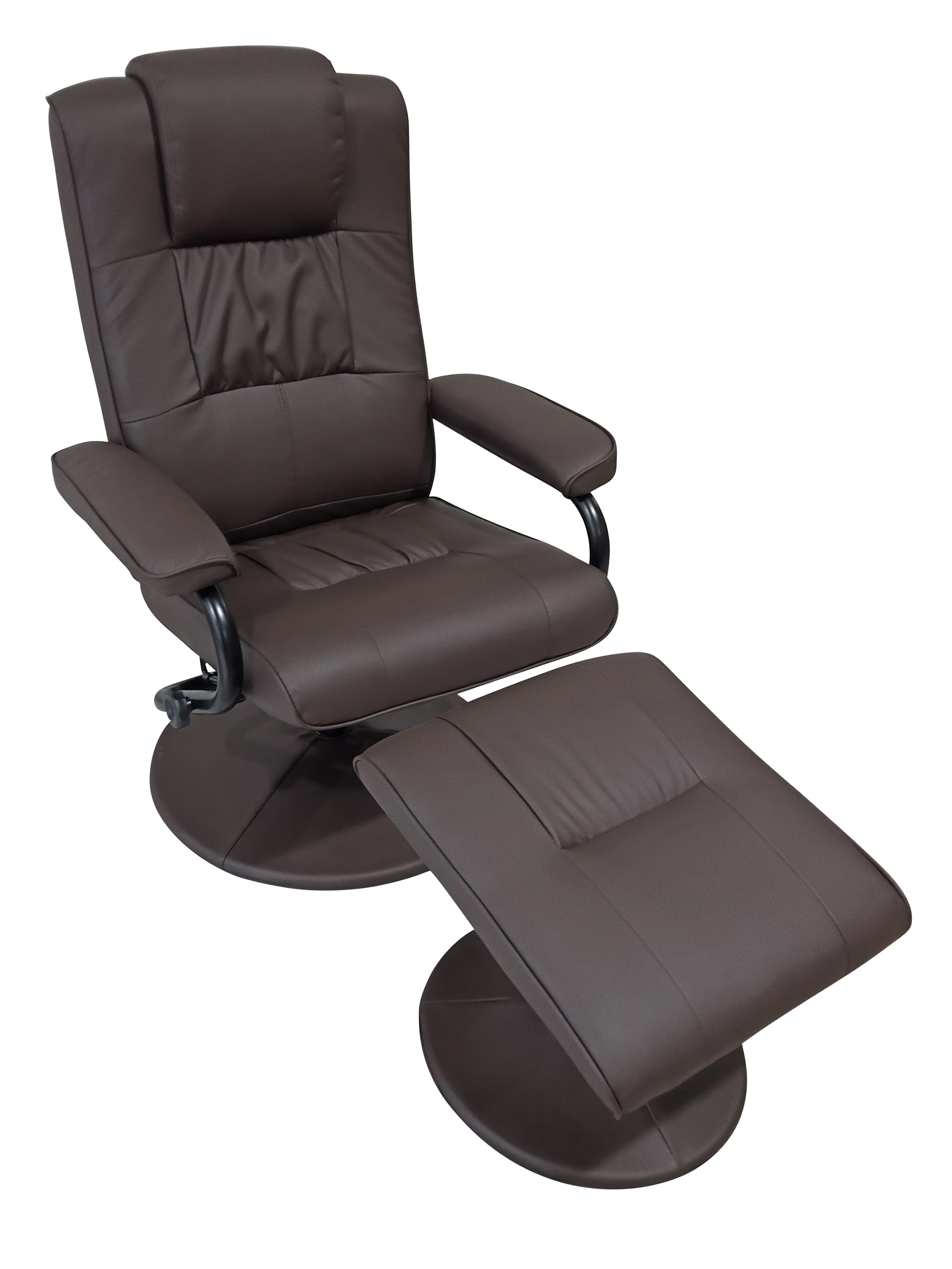 TV-Sessel mit Hocker RFU-8000 033-80 | Dunkelbraun