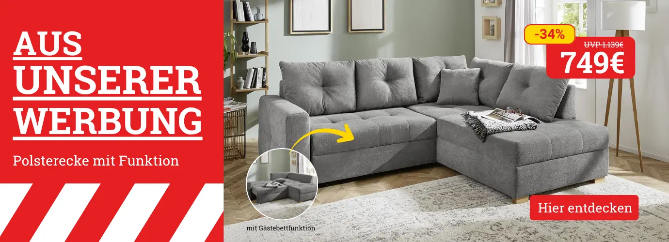 Aus unserer Werbung! Polsterecke mit Funktion HEIDELBERG