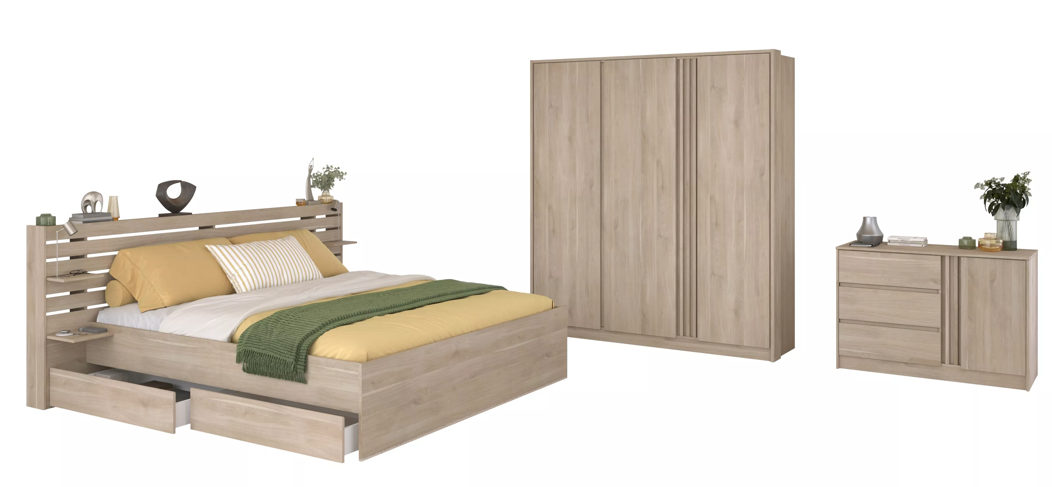 Schlafzimmer 3-teilig MIAMI 27 Schlafzimmer 3-teilig MIAMI 27