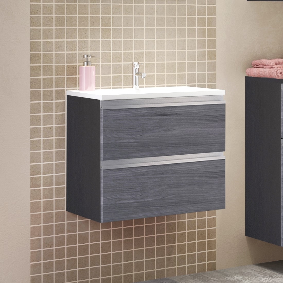 Waschbeckenunterschrank mit Waschbecken AREZZO Waschbeckenunterschrank mit Waschbecken AREZZO