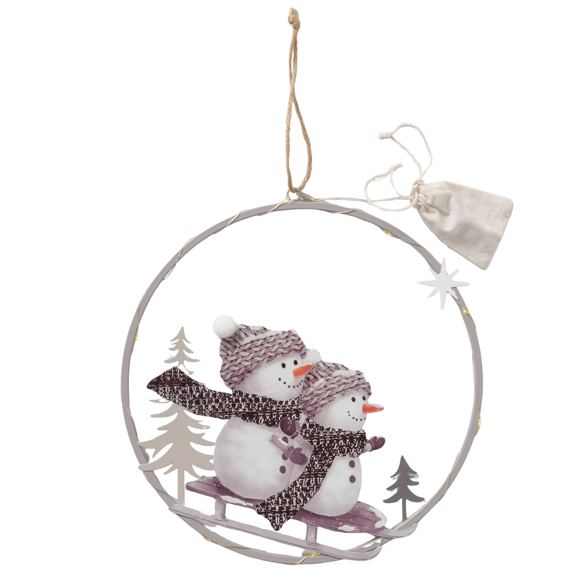 Dekohänger Schneemann mit LED FROSTY Dekohänger Schneemann mit LED FROSTY