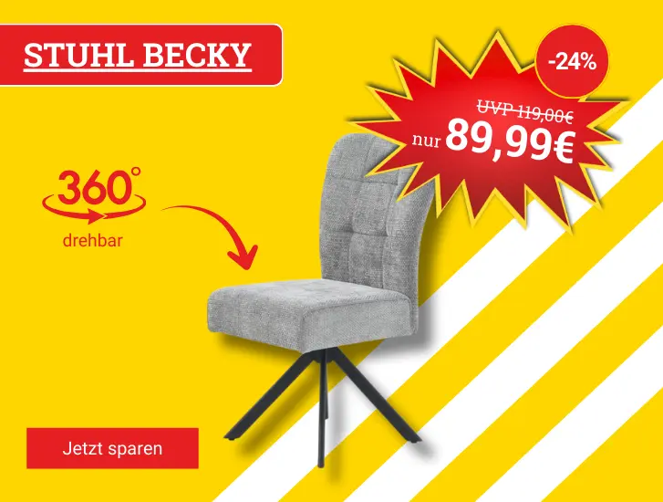 MEGA Sparen! Stuhl Backy mit Drehfunktion > Jetzt losshoppen