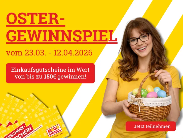 Ostergewinnspiel! Einkaufsgutscheine im Wert von bis zu 150€ gewinnen. Hier mehr erfahren>