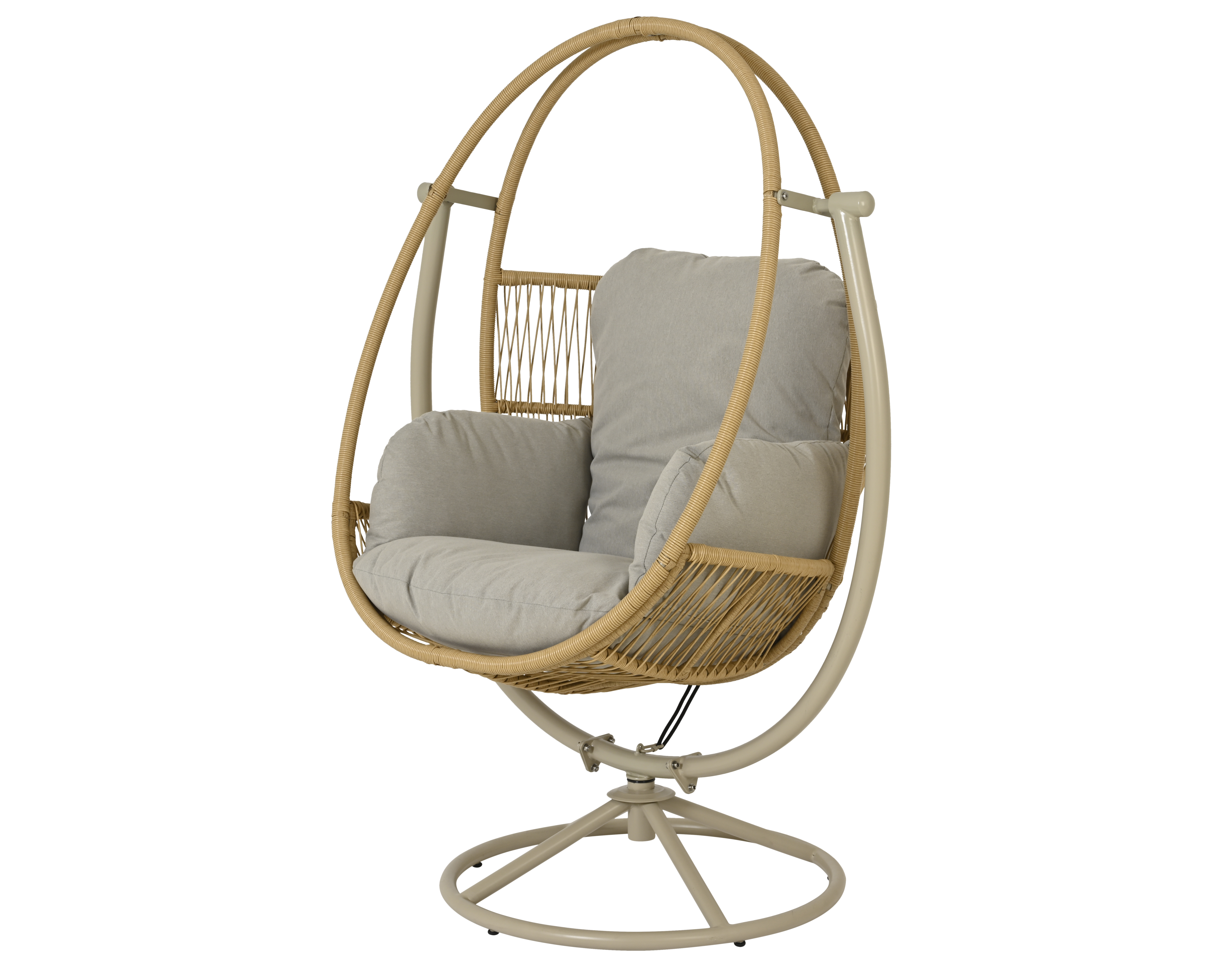 Korb-Hängesessel beige TUNJA