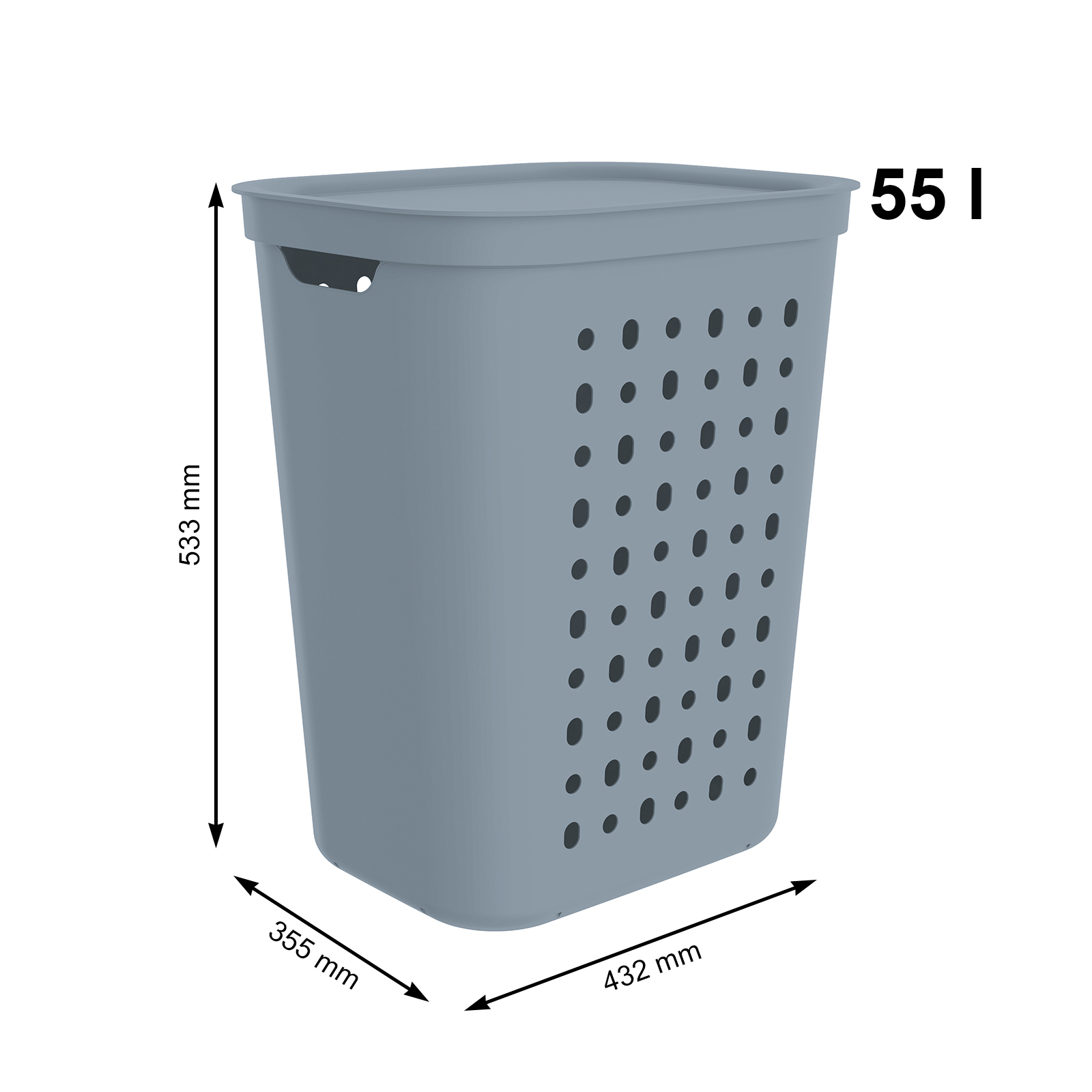 Wäschesammler 55 Liter JONA