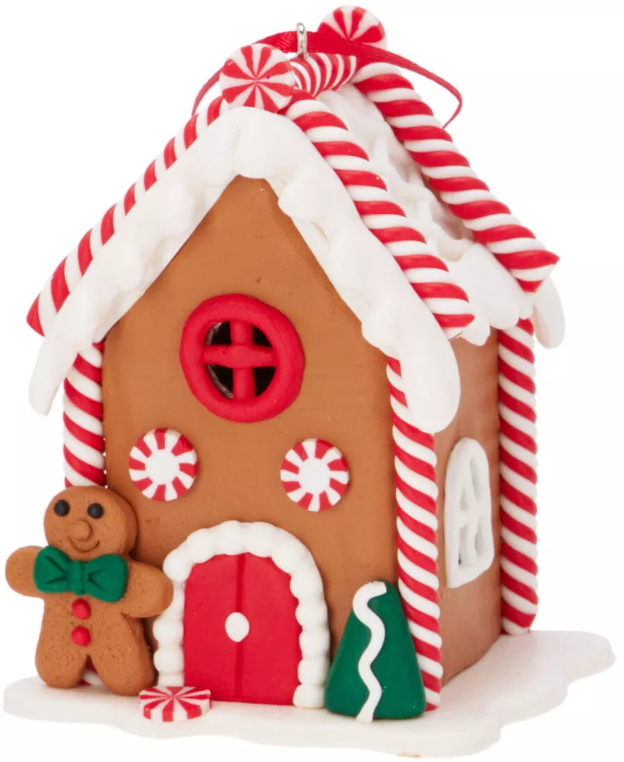 Hänger Lebkuchenhaus mit LED CHRISTMAS
