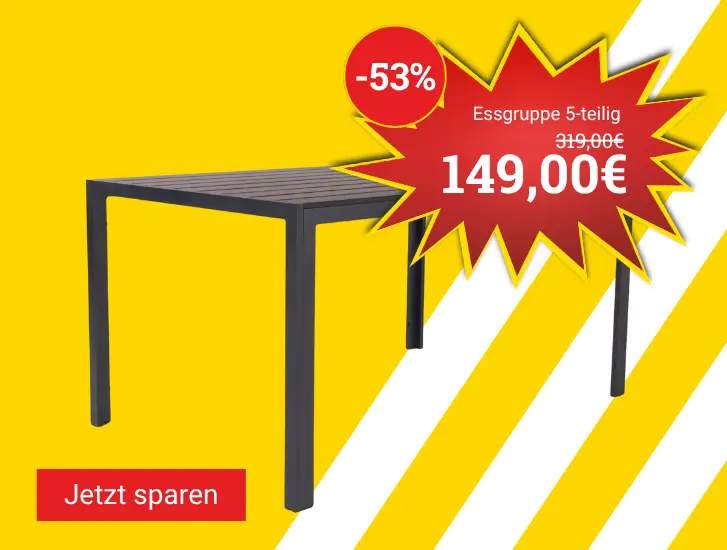 MEGA PREISHIT! Gartentisch TAASTRUP