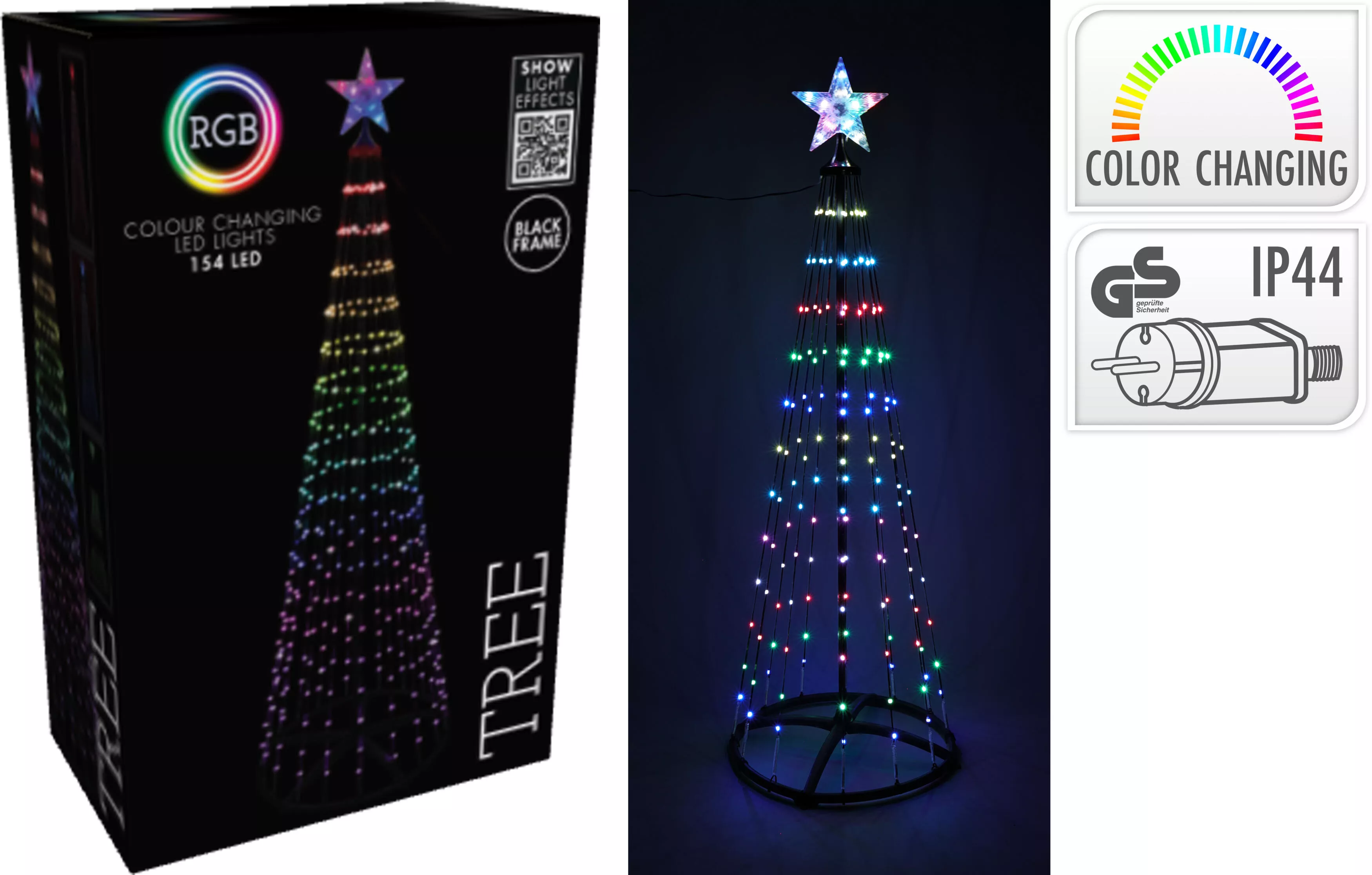 Baum 154LED´s RGB CHRISTMAS