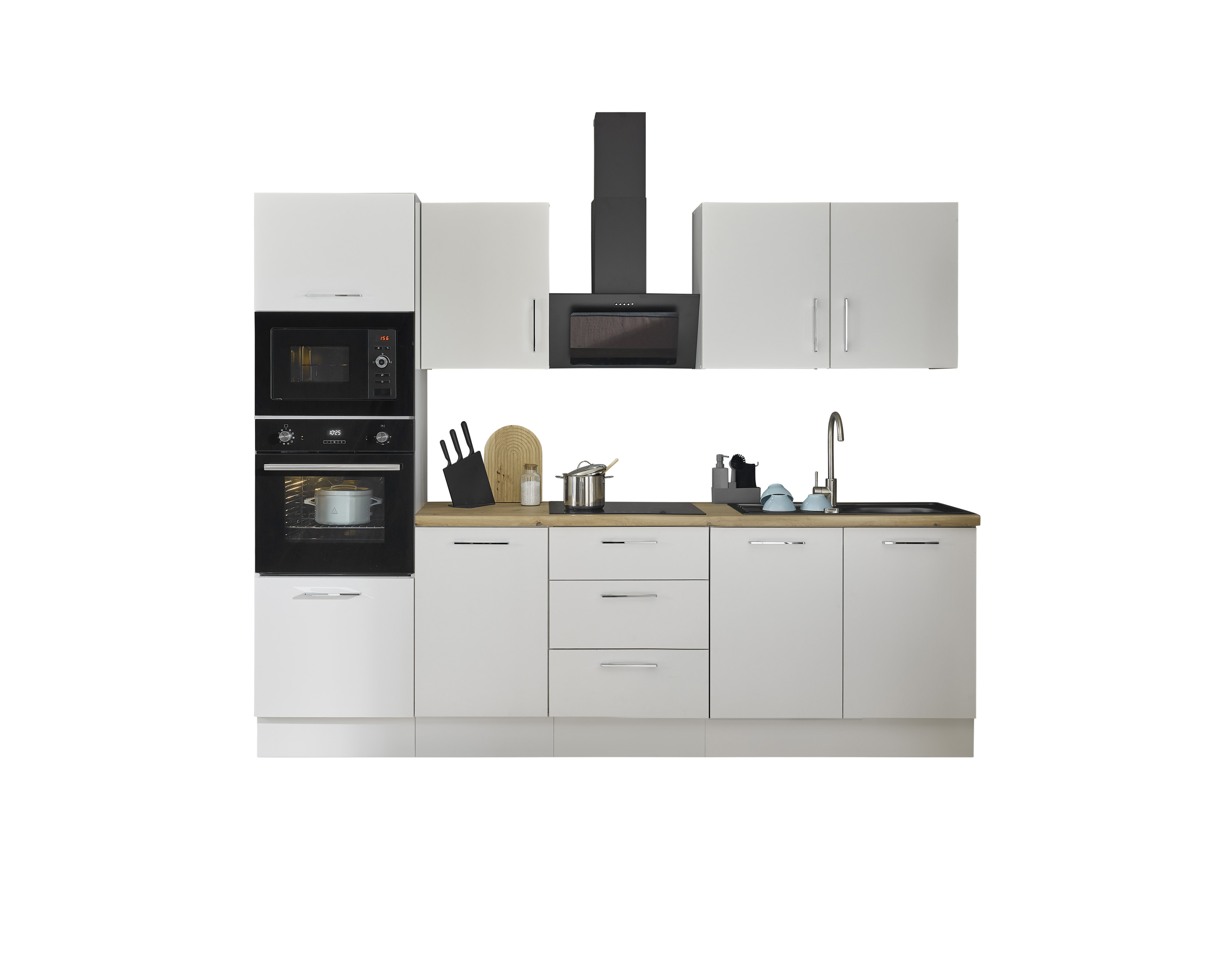 Küchenblock mit E-Geräten CORNWALL (Zeile-Backofen-Mikrowelle) II Küchenblock mit E-Geräten CORNWALL (Zeile-Backofen-Mikrowelle) II
