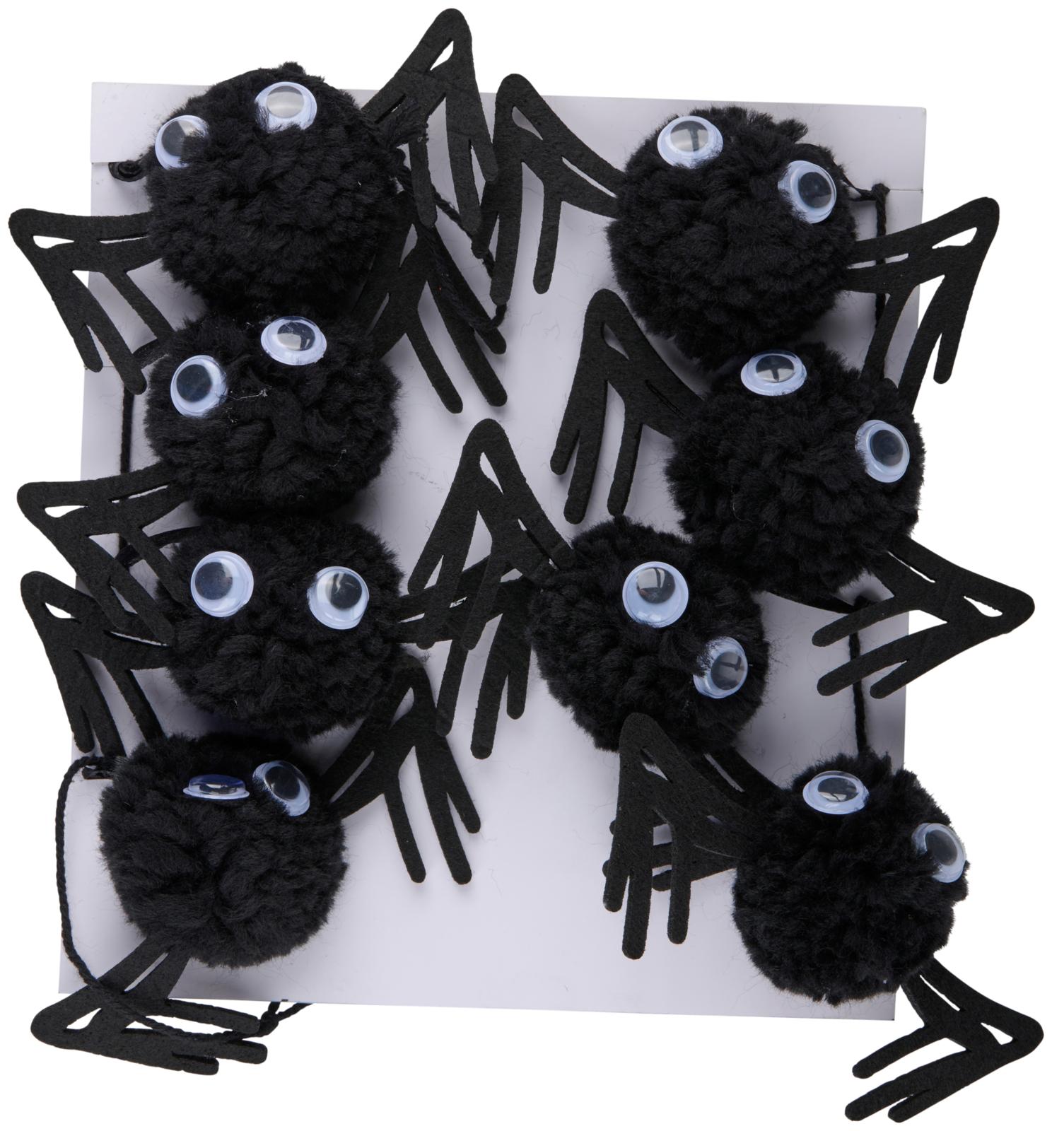 Girlande Spinne Kulleraugen HALLOWEEN