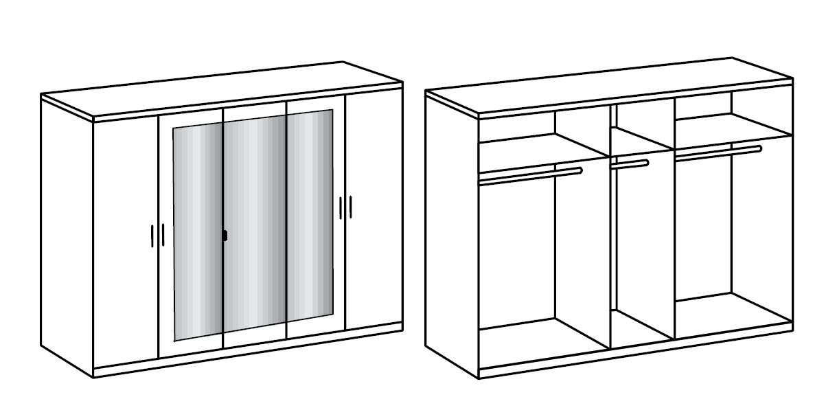 Kleiderschrank KOPENHAGEN