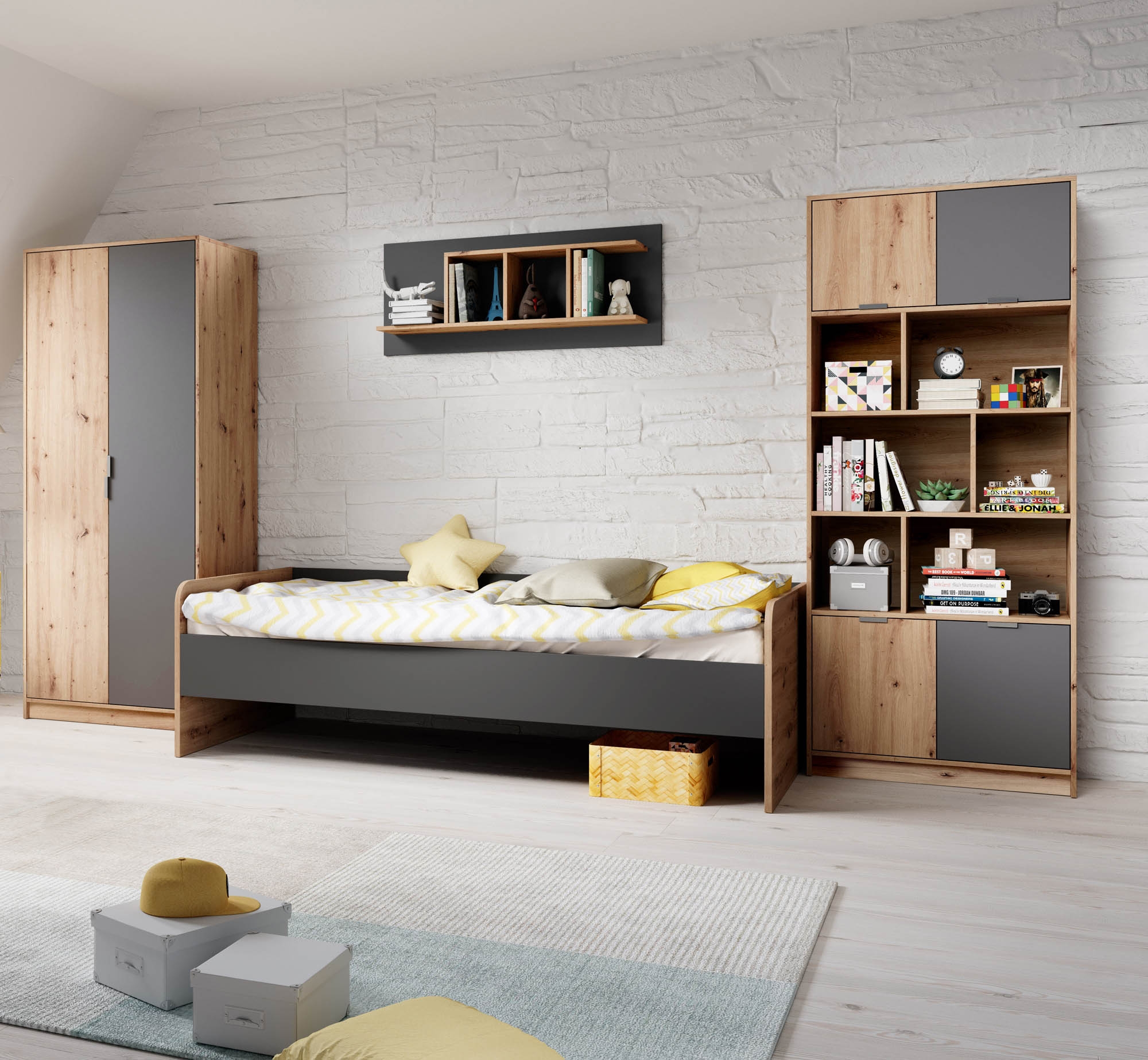 Jugendzimmer-Set 4-teilig KARLA