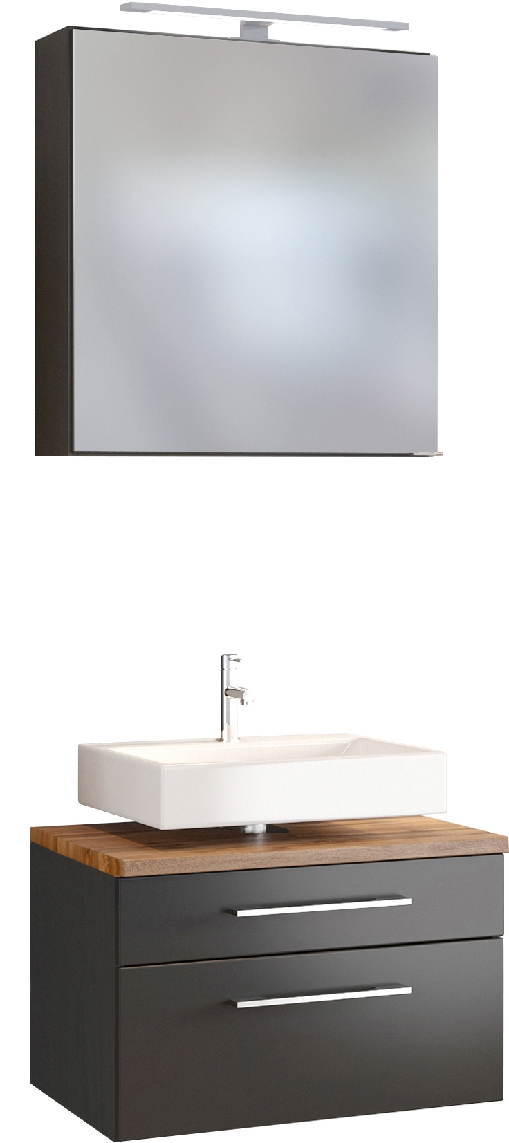 Waschbeckenunterschrank 60 mit Spiegelschrank DAVOS Waschbeckenunterschrank 60 mit Spiegelschrank DAVOS