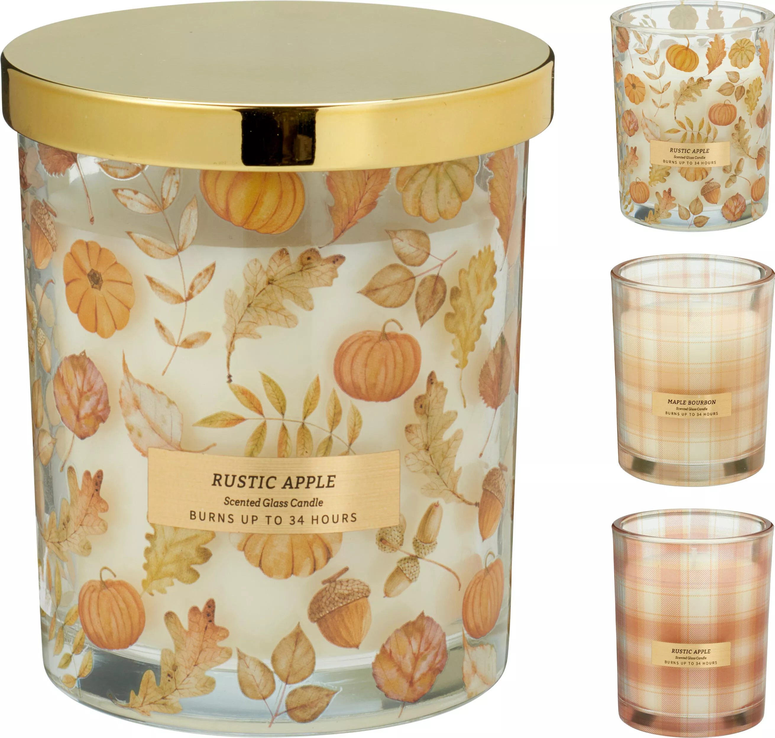 Duftkerze im Glas  HERBST