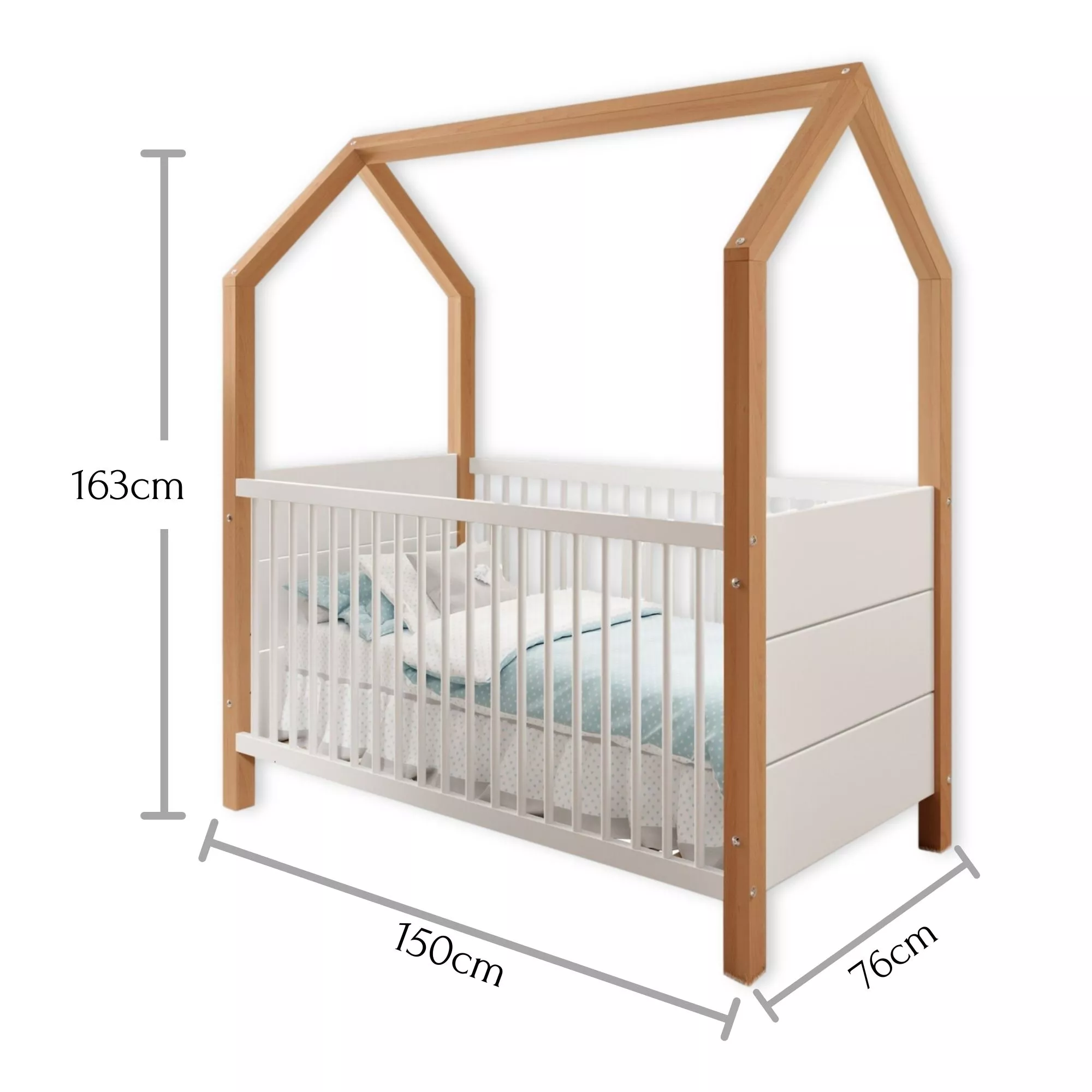 Babybett HOUSE