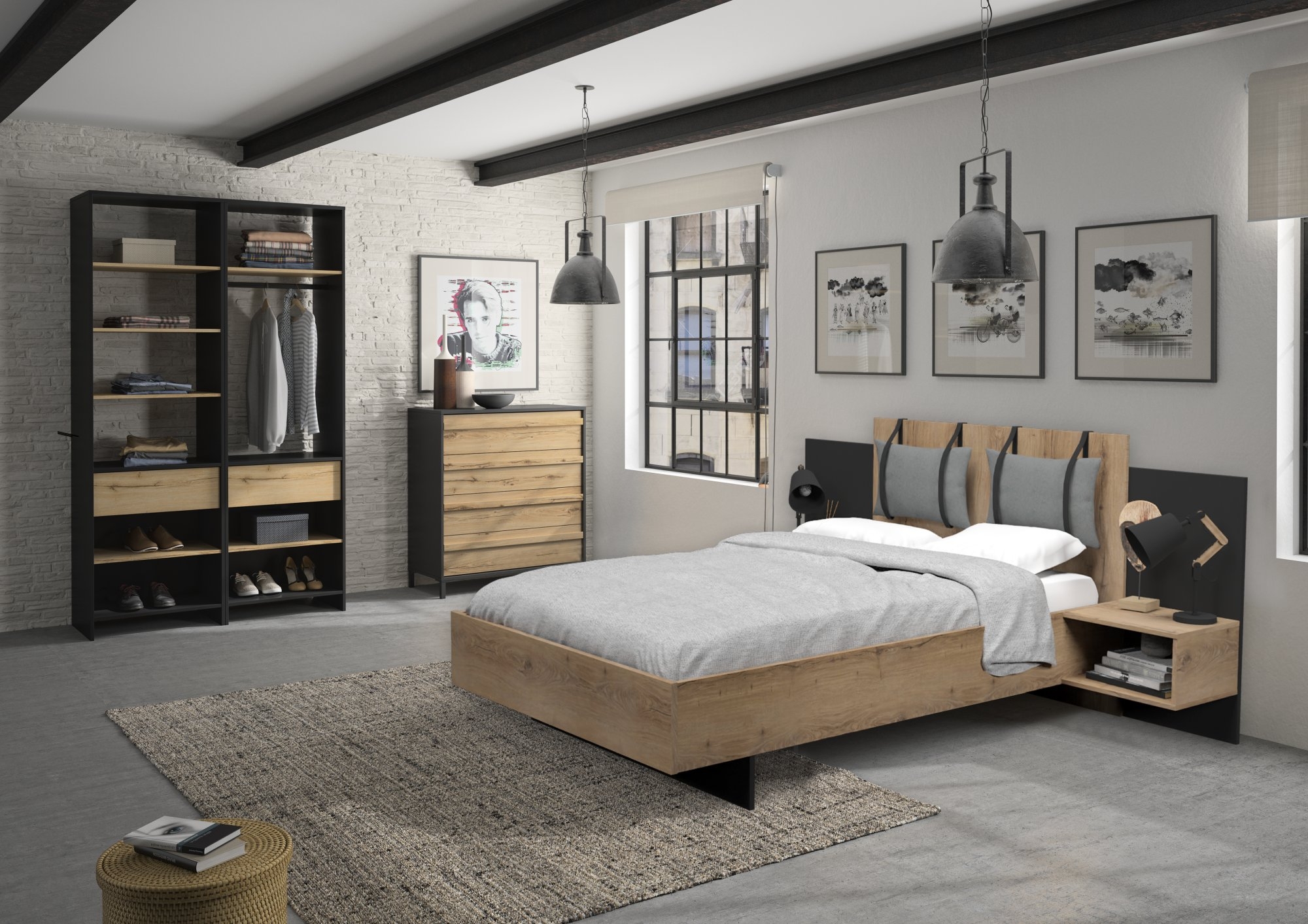 Schlafzimmer 4-teilig  MIMIZAN SET 3 Schlafzimmer 4-teilig  MIMIZAN SET 3