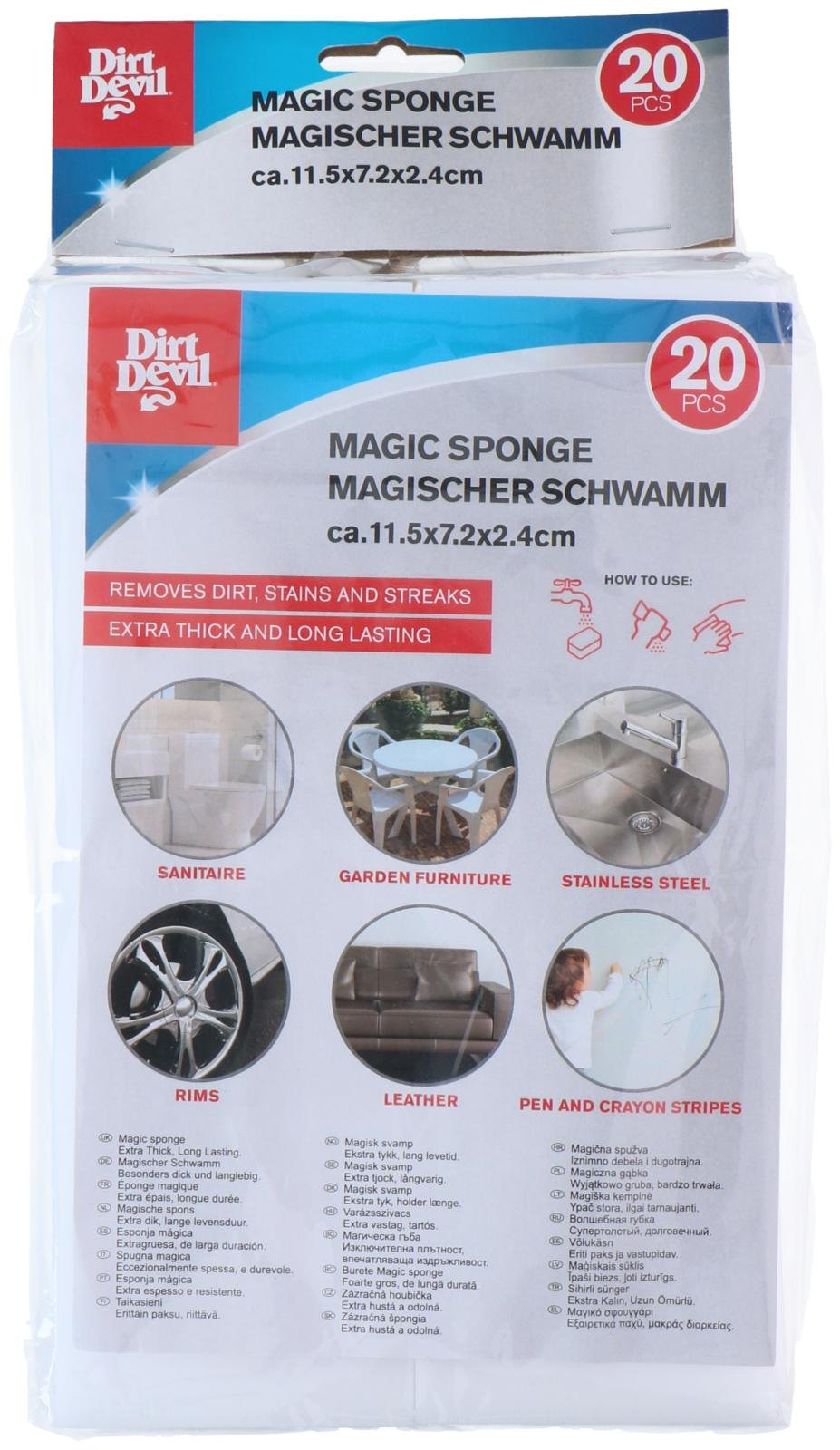 Schmutzradierer 20Stk. DIRT DEVIL