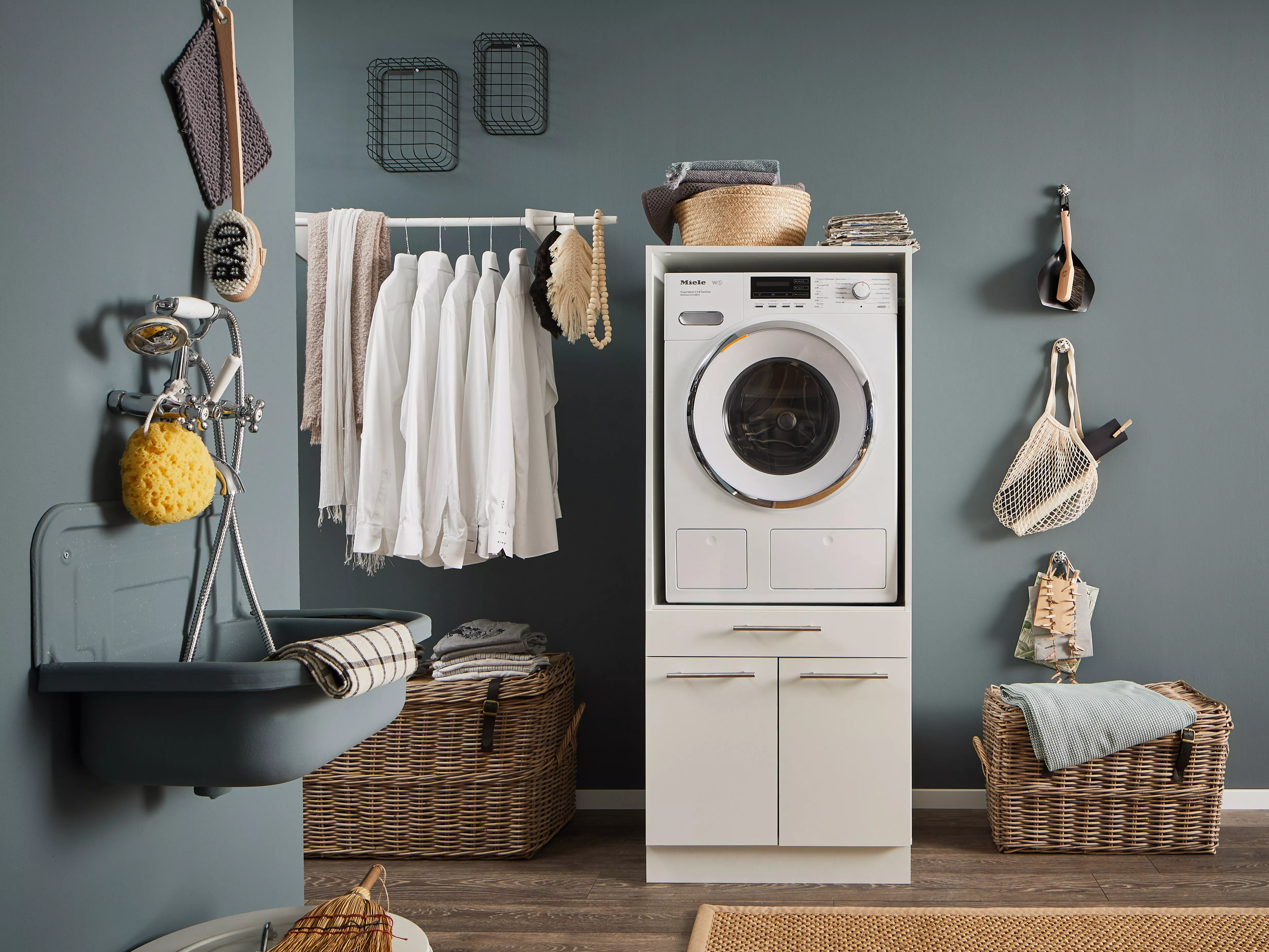Midischrank mit Gerätefach LAUNDREEZY Midischrank mit Gerätefach LAUNDREEZY