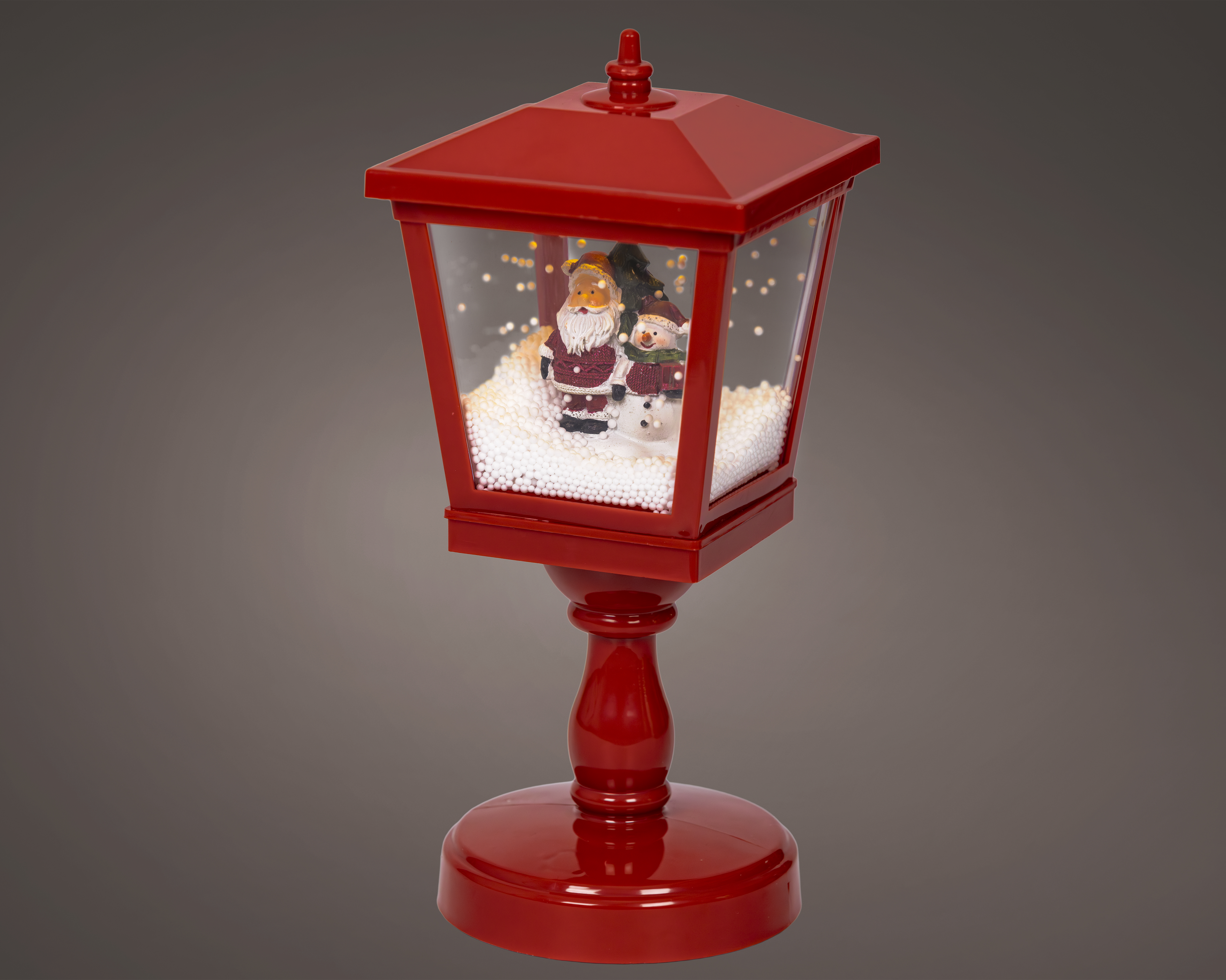 Laterne Schneefall und LED  CHRISTMAS