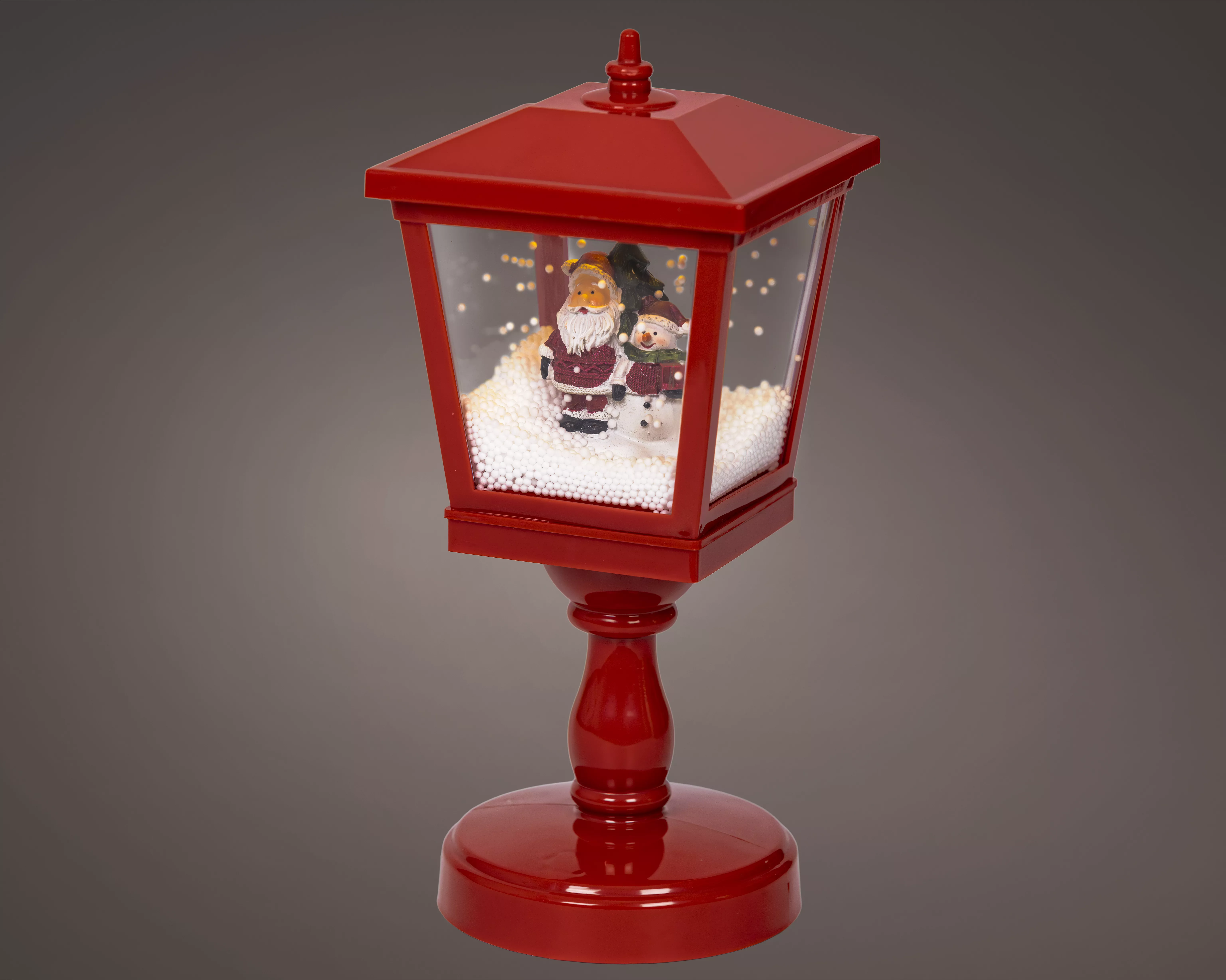Laterne Schneefall und LED  CHRISTMAS