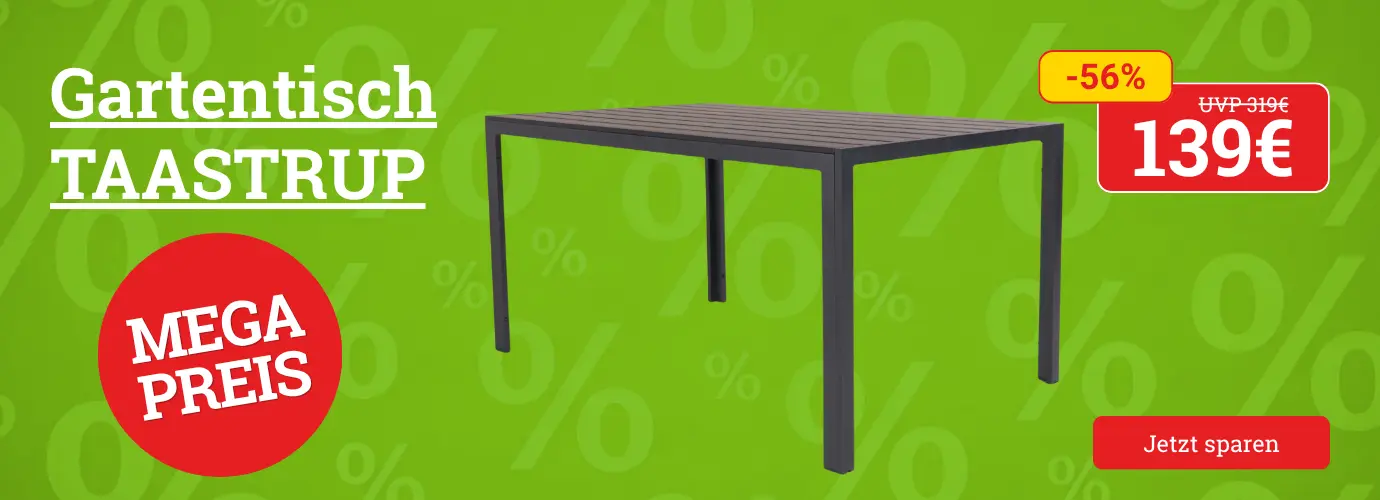 MEGA Preis! Gartentisch TAASTRUP