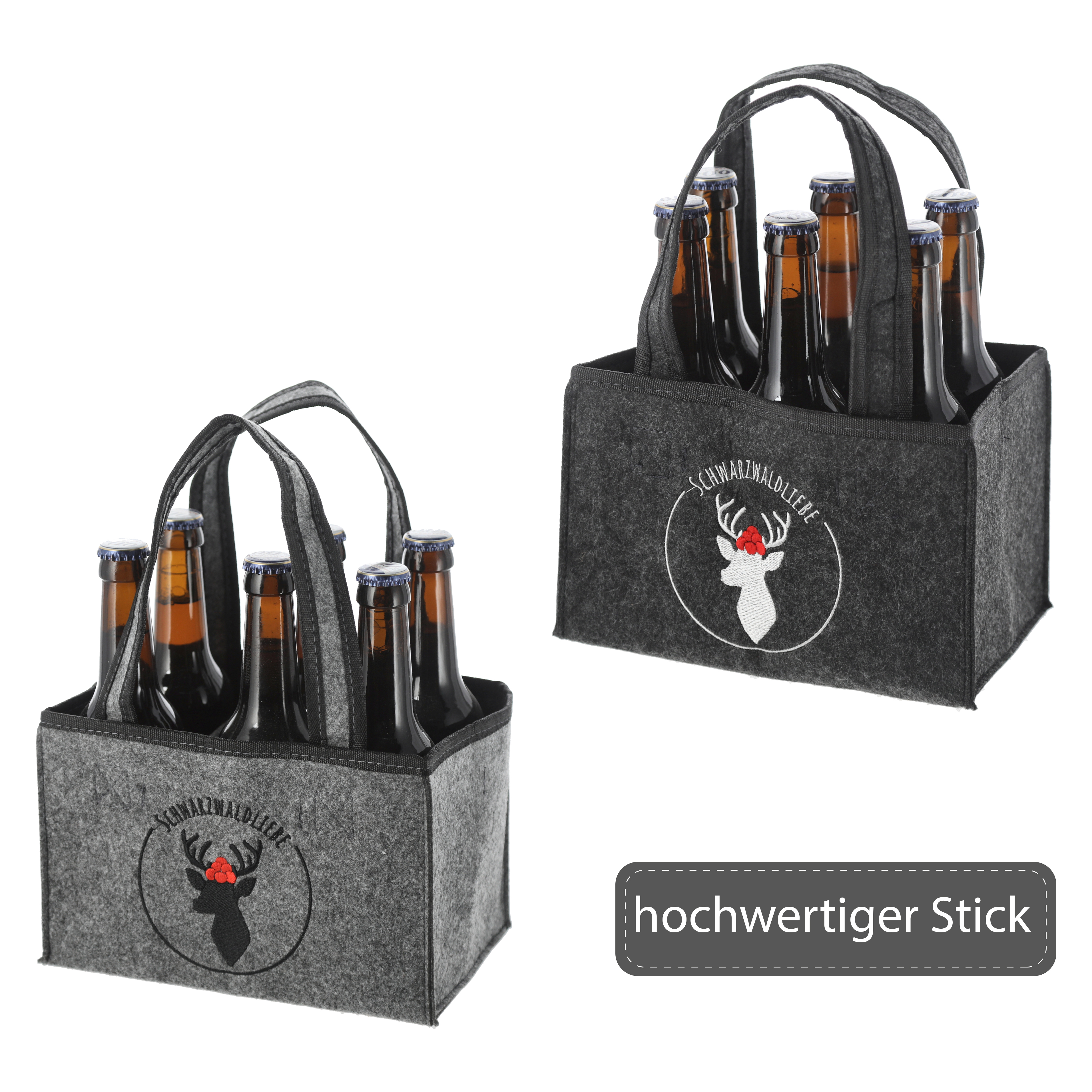 Flaschenträger Schwarzwaldliebe FILZ