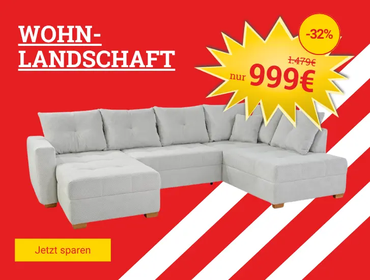 MEGA DEAL! Wohnlandschaft mit Funktion ABBY
