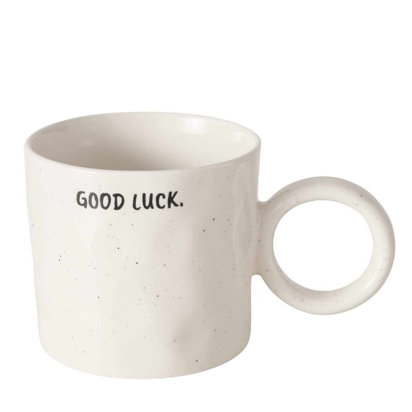Henkelbecher mit Spruch GOOD LUCK Henkelbecher mit Spruch GOOD LUCK