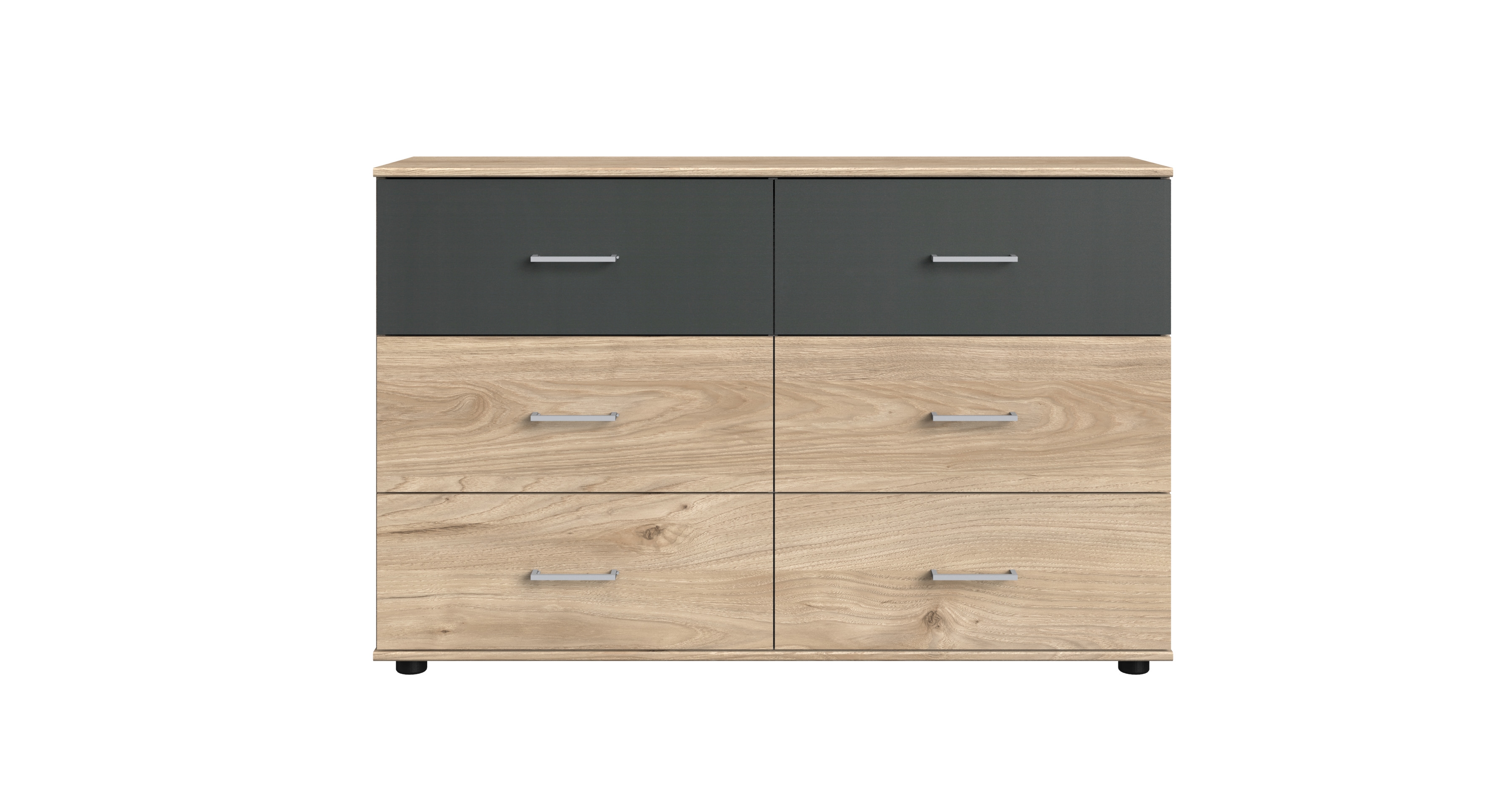 Sideboard ANGIE | Hickory Eiche-Graphit | 518843-2