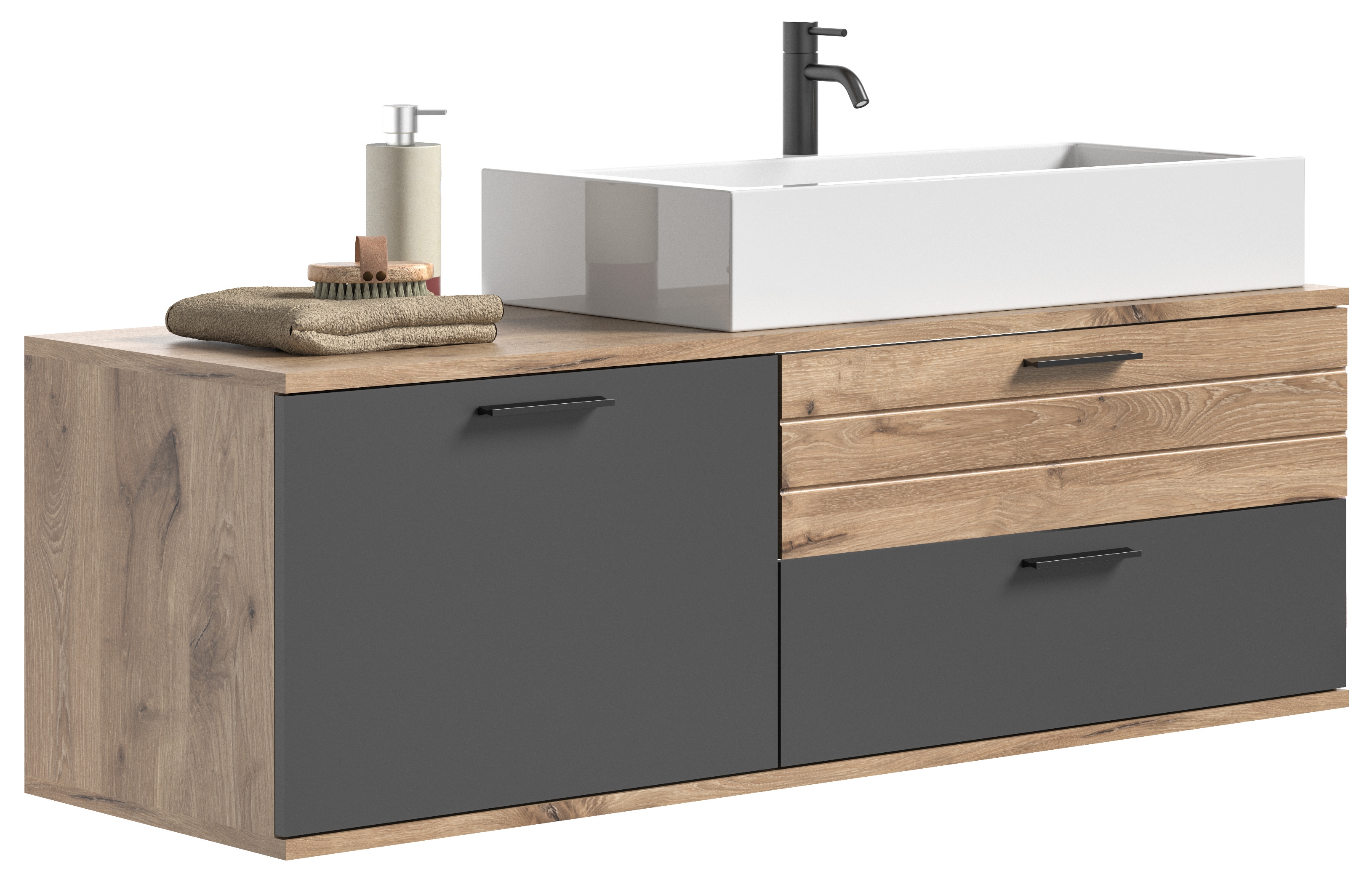 Waschbeckenunterschrank mit Waschbecken AGARO Waschbeckenunterschrank mit Waschbecken AGARO