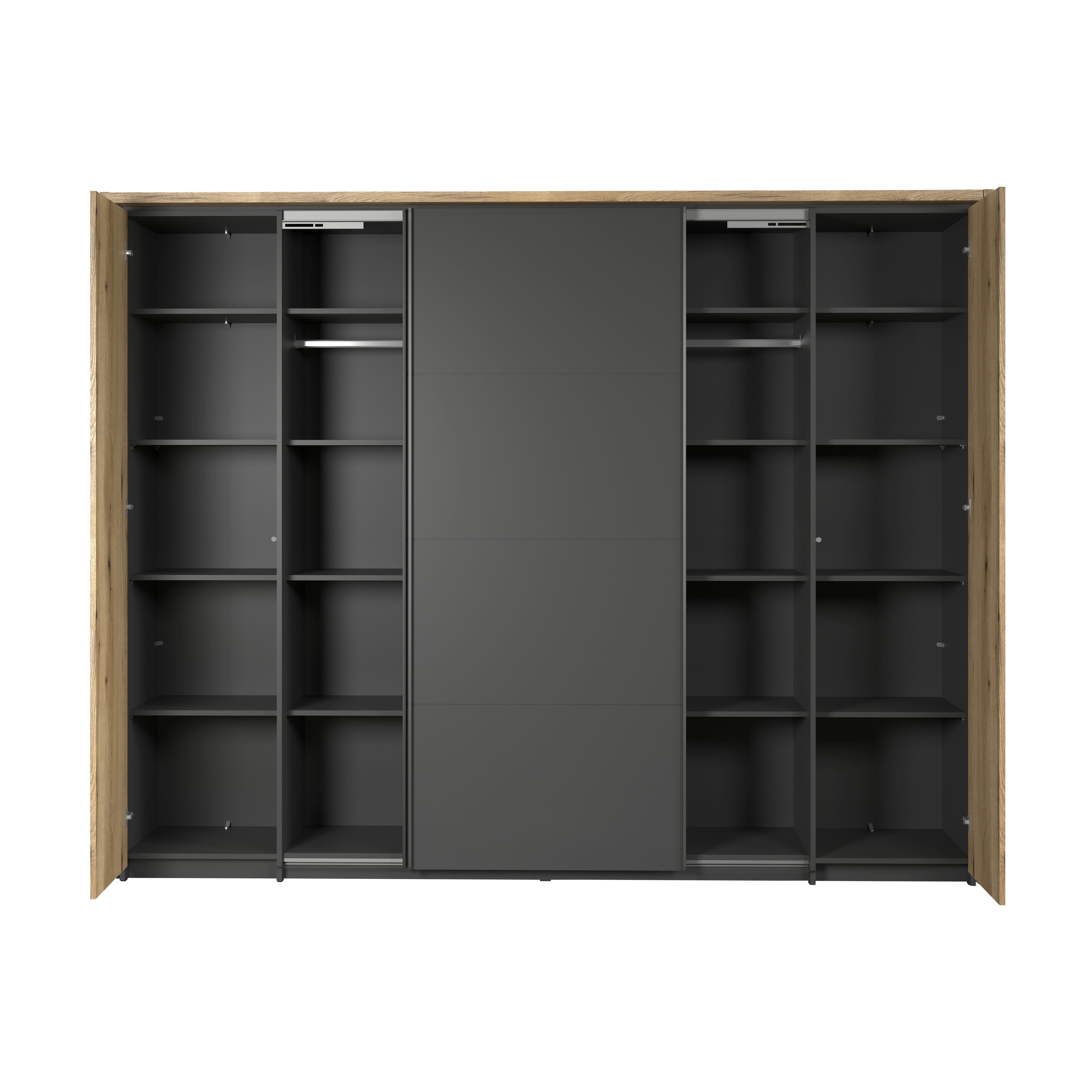 Dreh- und Schwebetürenschrank ESTEBAN