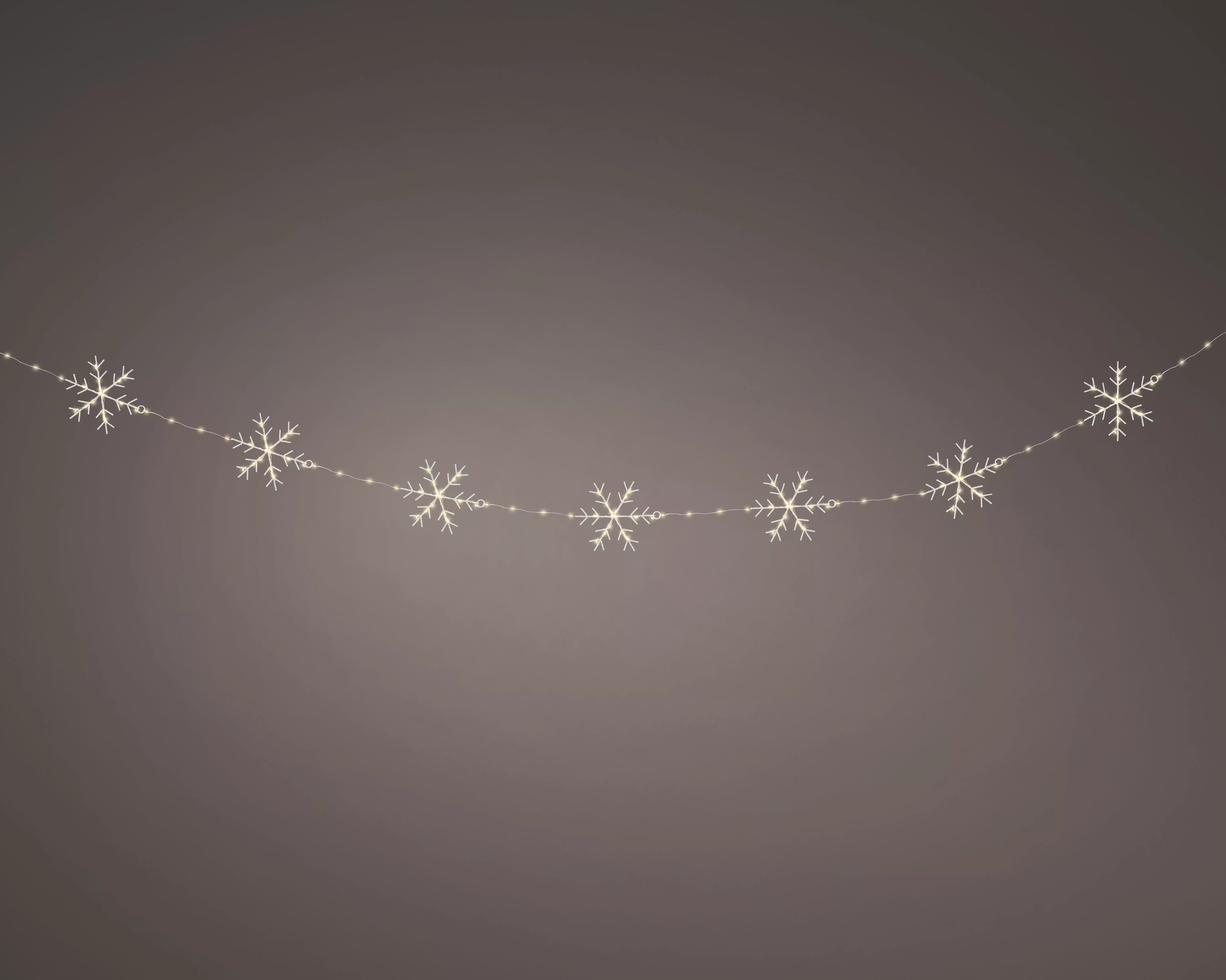 Girlande Schneeflocken Micro LED  CHRISTMAS