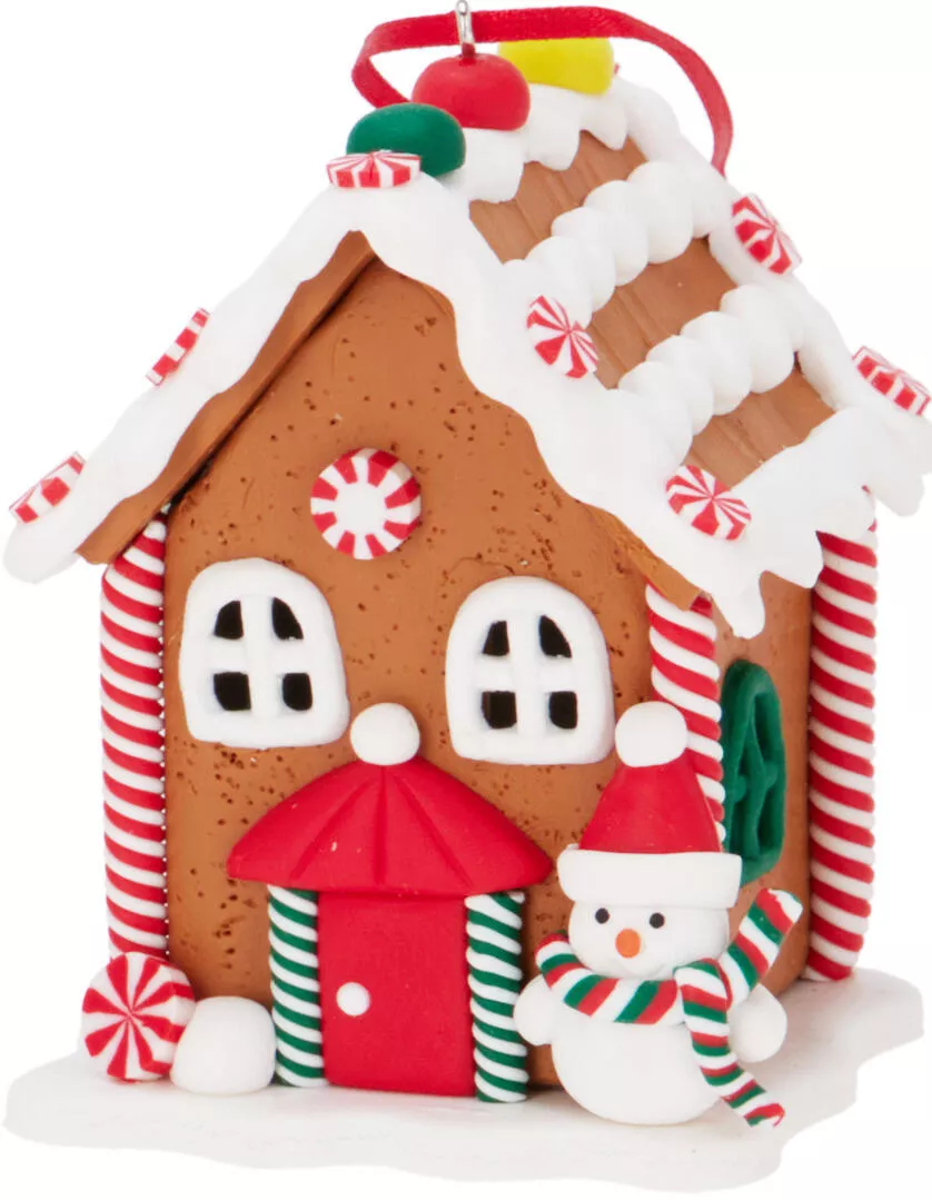 Hänger Lebkuchenhaus mit LED CHRISTMAS