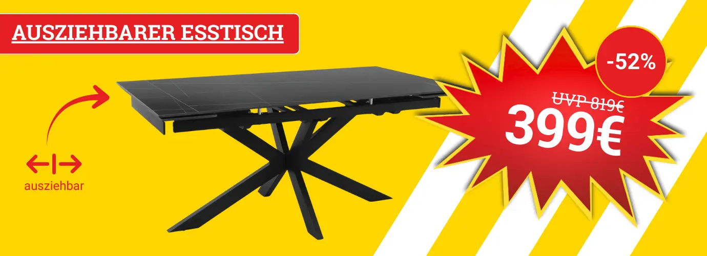 MEGA Preis! Ausziehbarer Esstisch - hier entdecken>