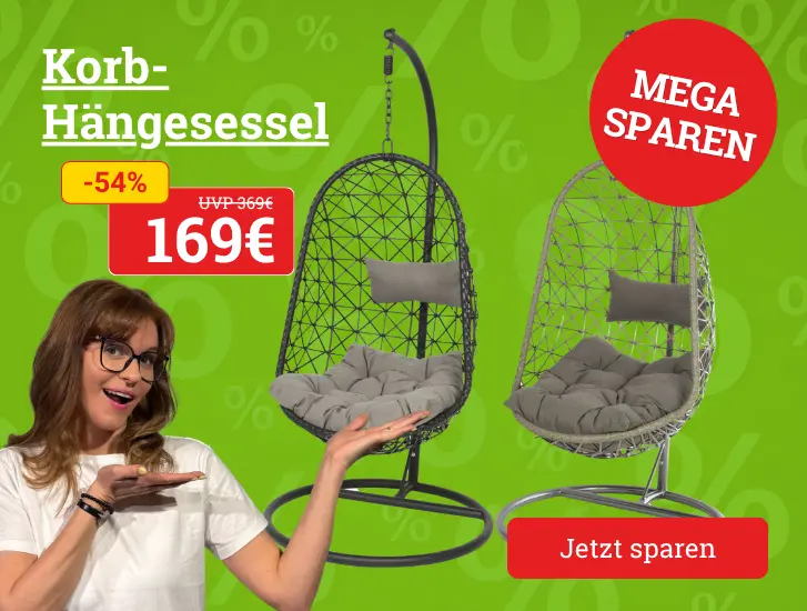 MEGA Preis! Korb-Hängesessel -> hier entdecken