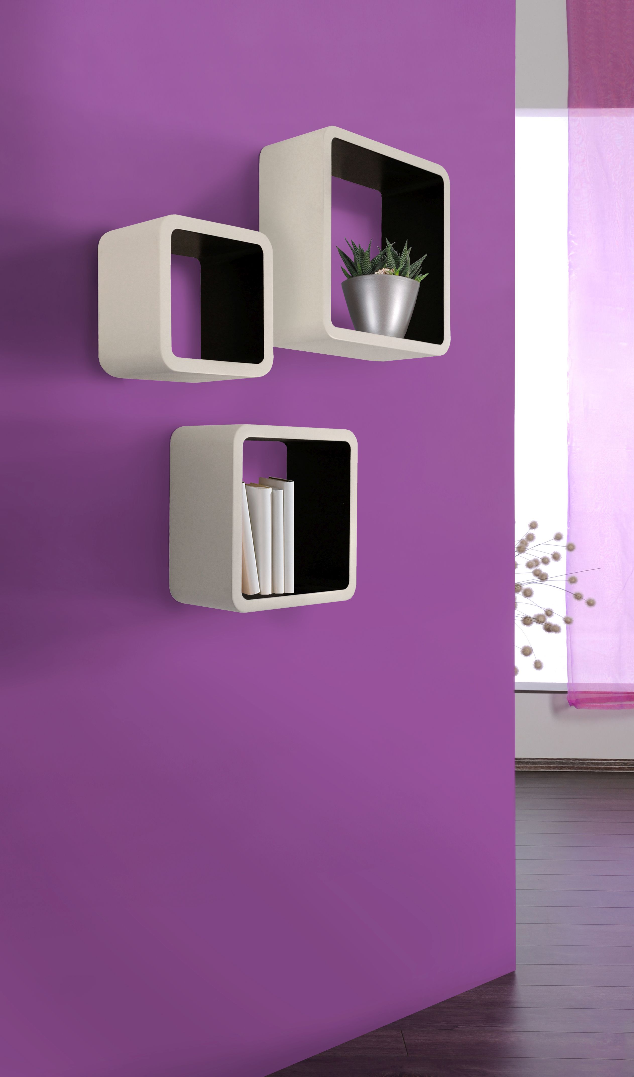 Wandregale im 3er-Set CUBO Wandregale im 3er-Set CUBO