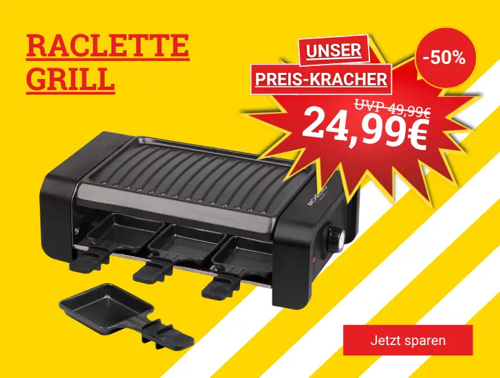 Raclette-Grill zum MEGA Preis -> Hier entdecken